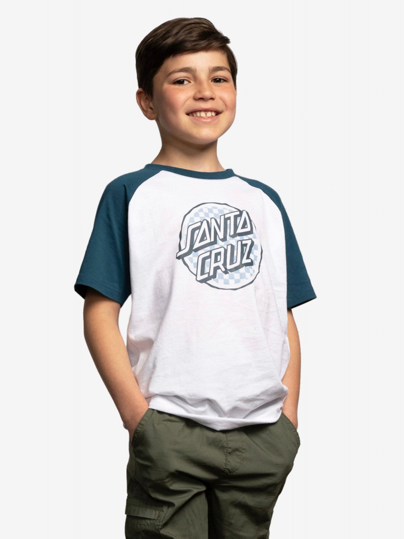 Santa Cruz Youth Breaker Check Dot Front Kids T-shirt