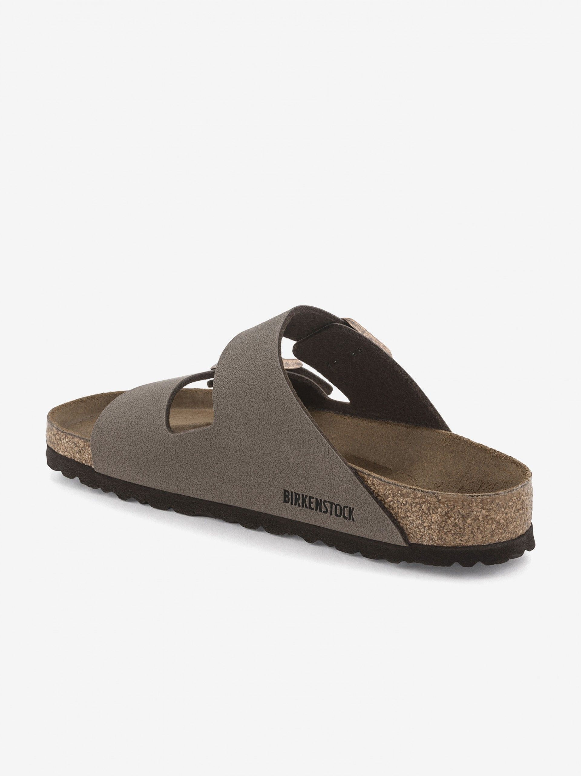 Birkenstock Arizona Birko-Flor Nubuck Brown Slides