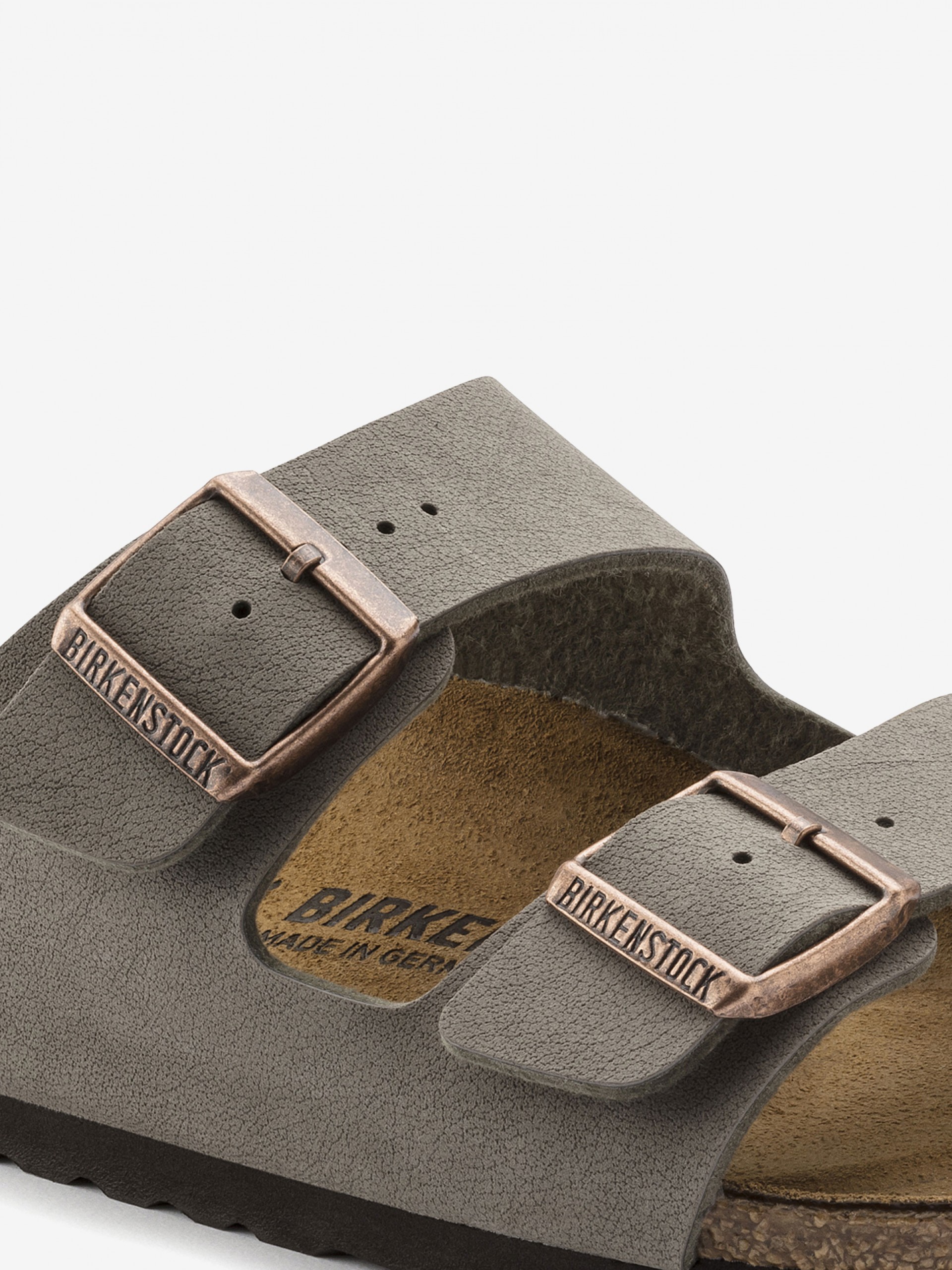 Chinelos Birkenstock Arizona Birko-Flor Cinzentos