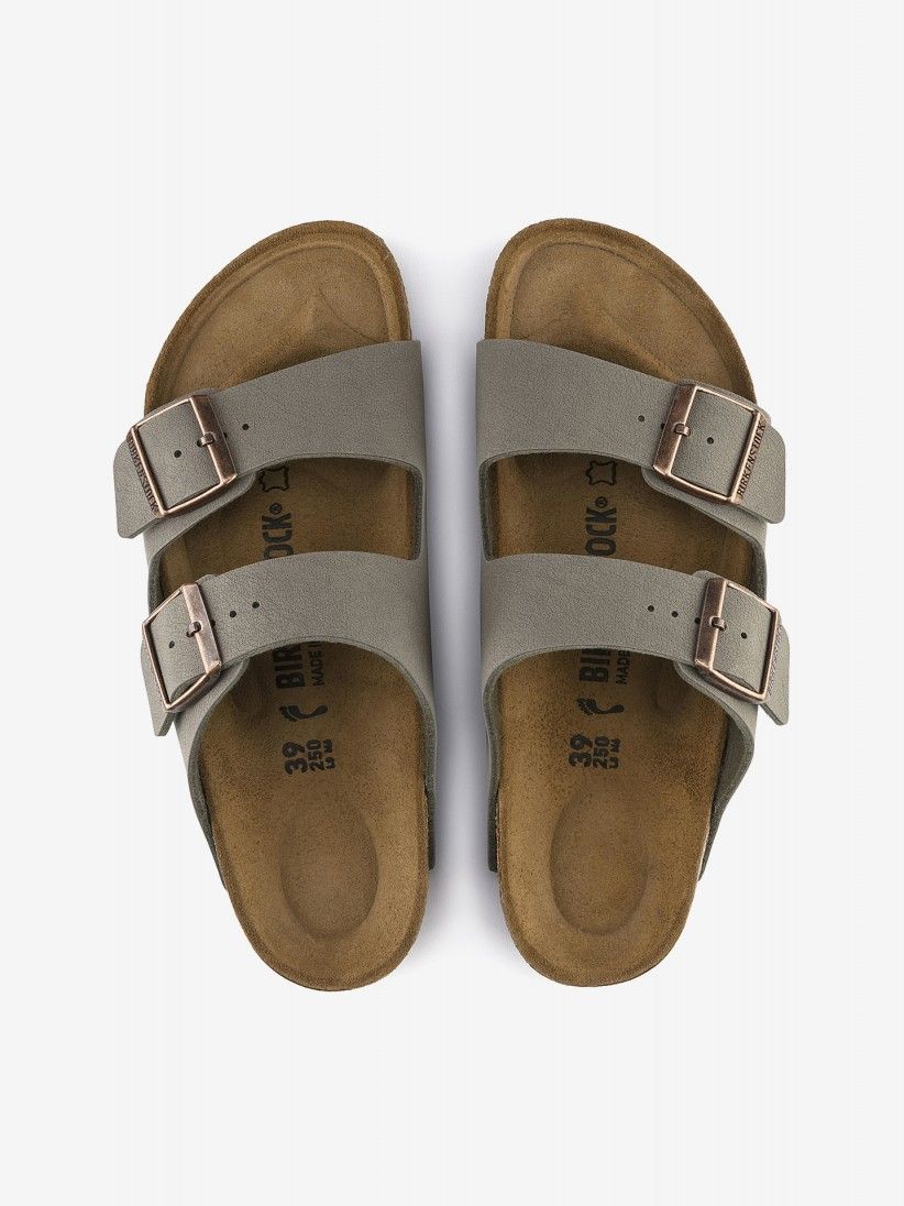 Birkenstock Arizona Birko-Flor Grey Slides