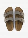 Birkenstock Arizona Birko-Flor Grey Slides