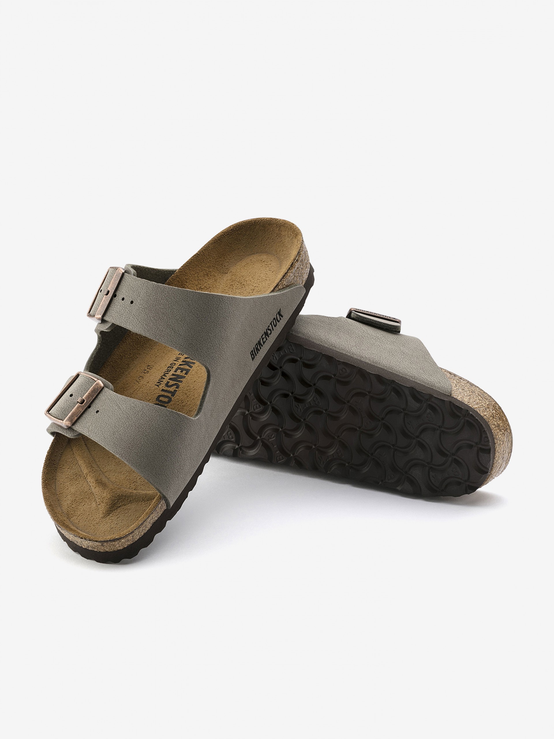Chinelos Birkenstock Arizona Birko-Flor Cinzentos
