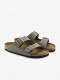 Birkenstock Arizona Birko-Flor Grey Slides