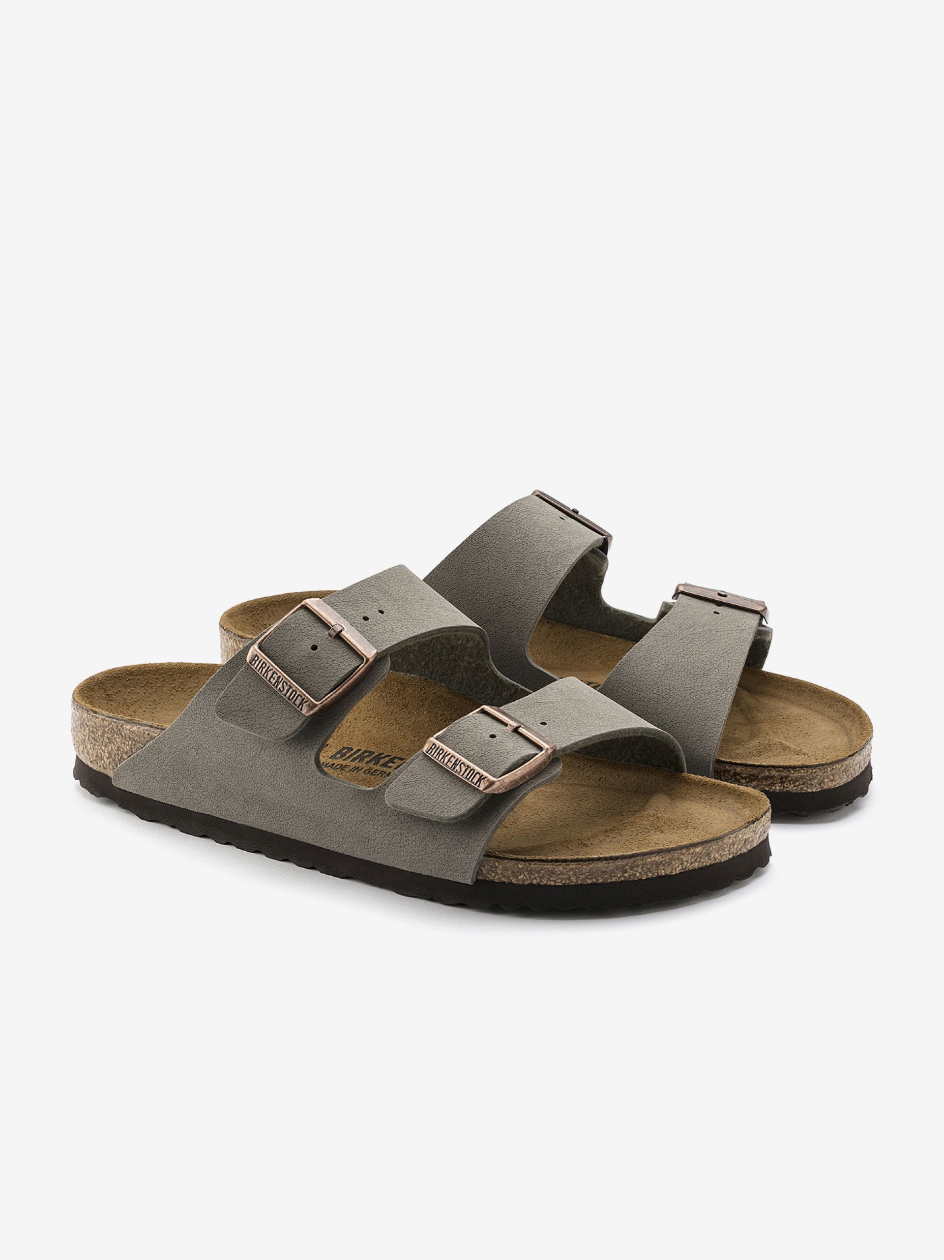 Chinelos Birkenstock Arizona Birko-Flor Cinzentos