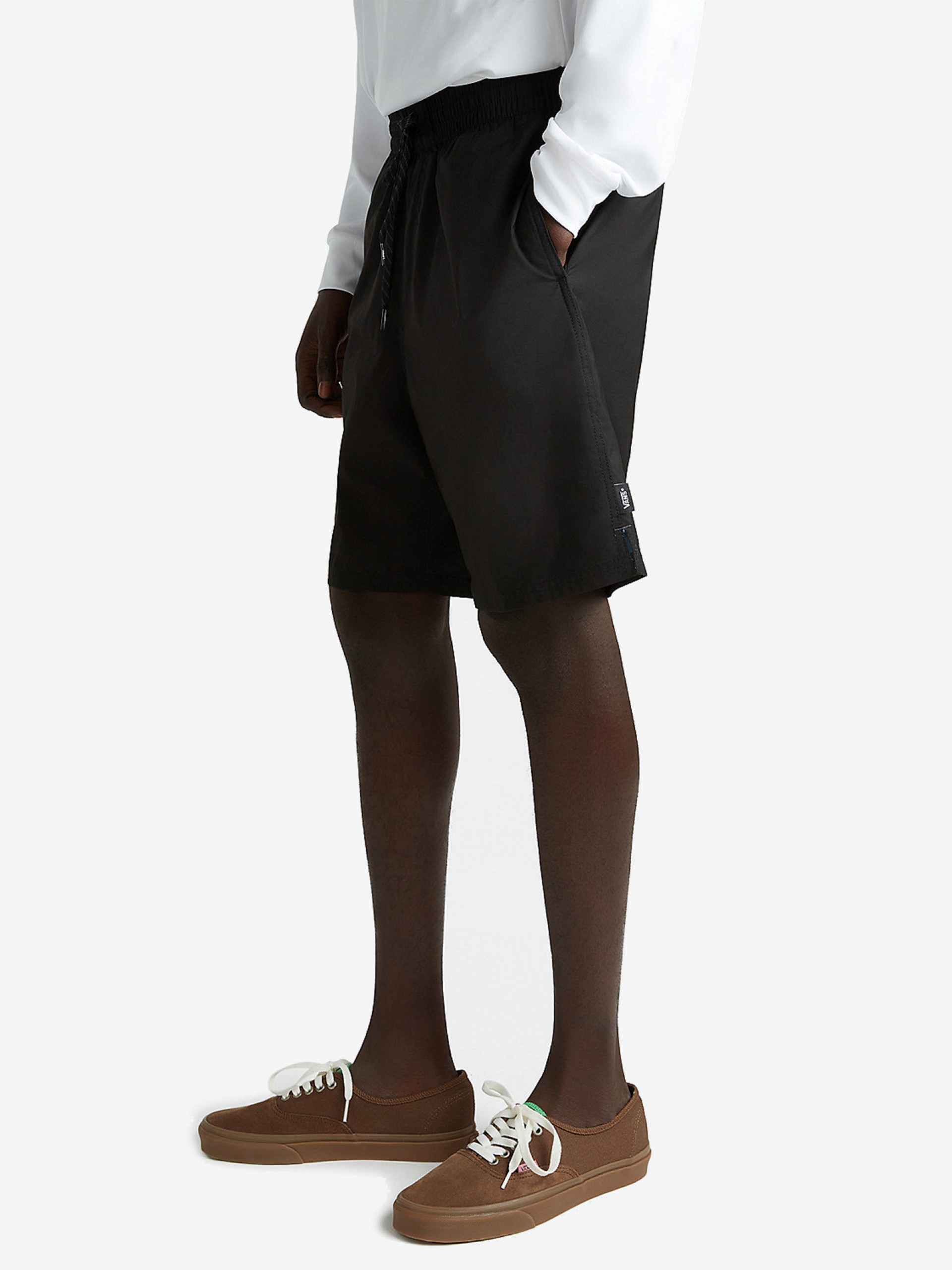 Vans Primary Solid Elastic Black Swimming Shorts