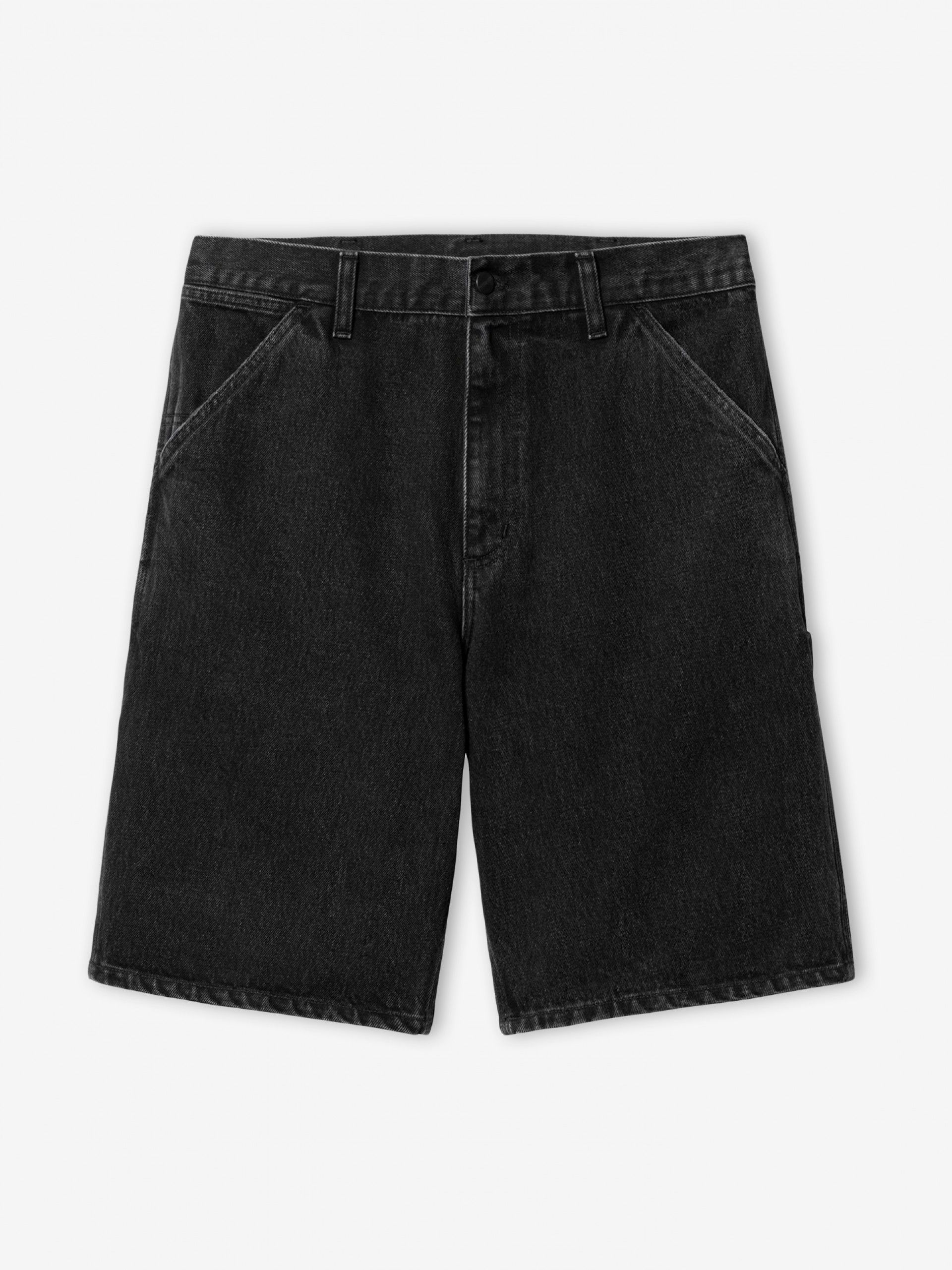 Carhartt WIP Single Knee Black Denim Shorts