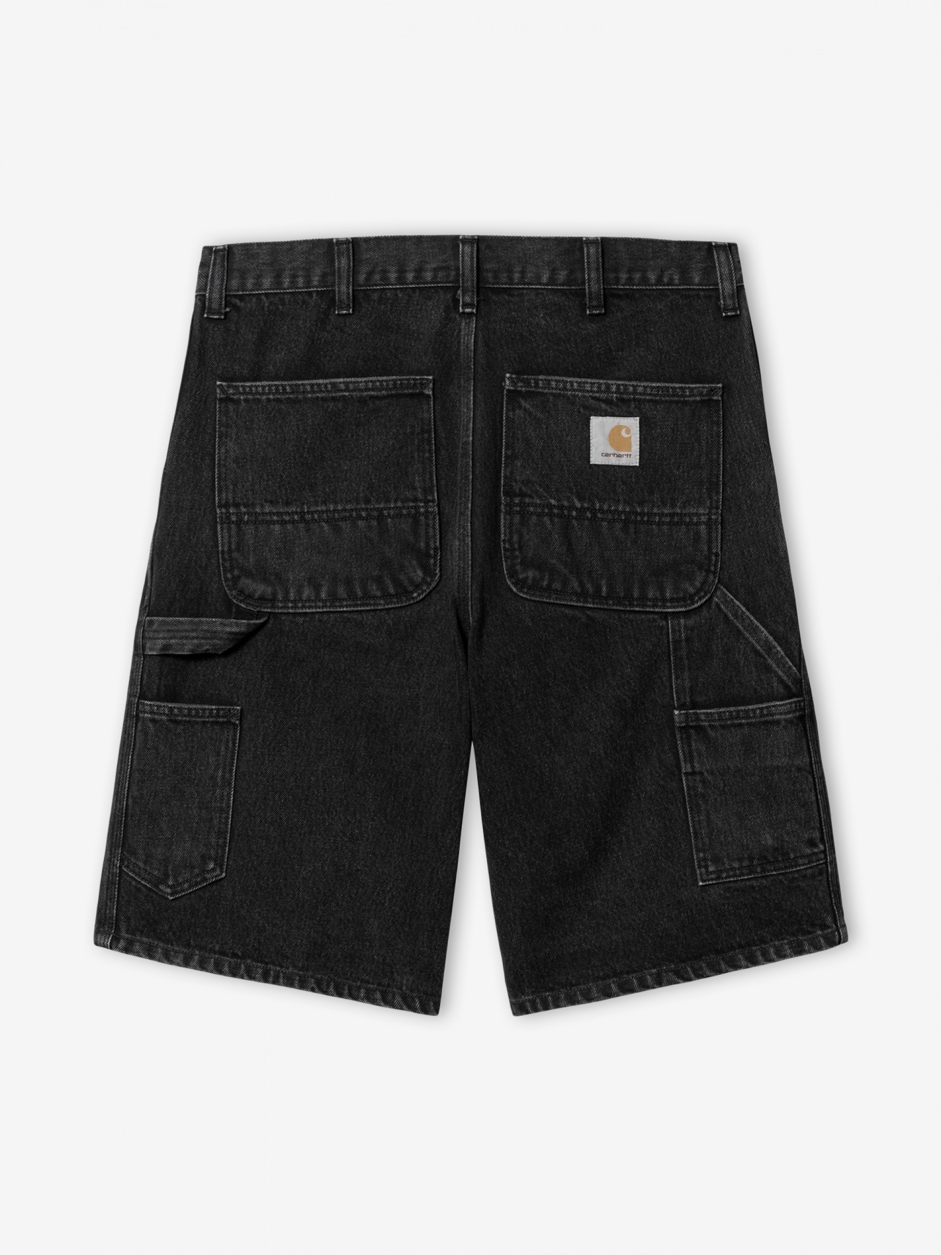 Carhartt WIP Single Knee Black Denim Shorts
