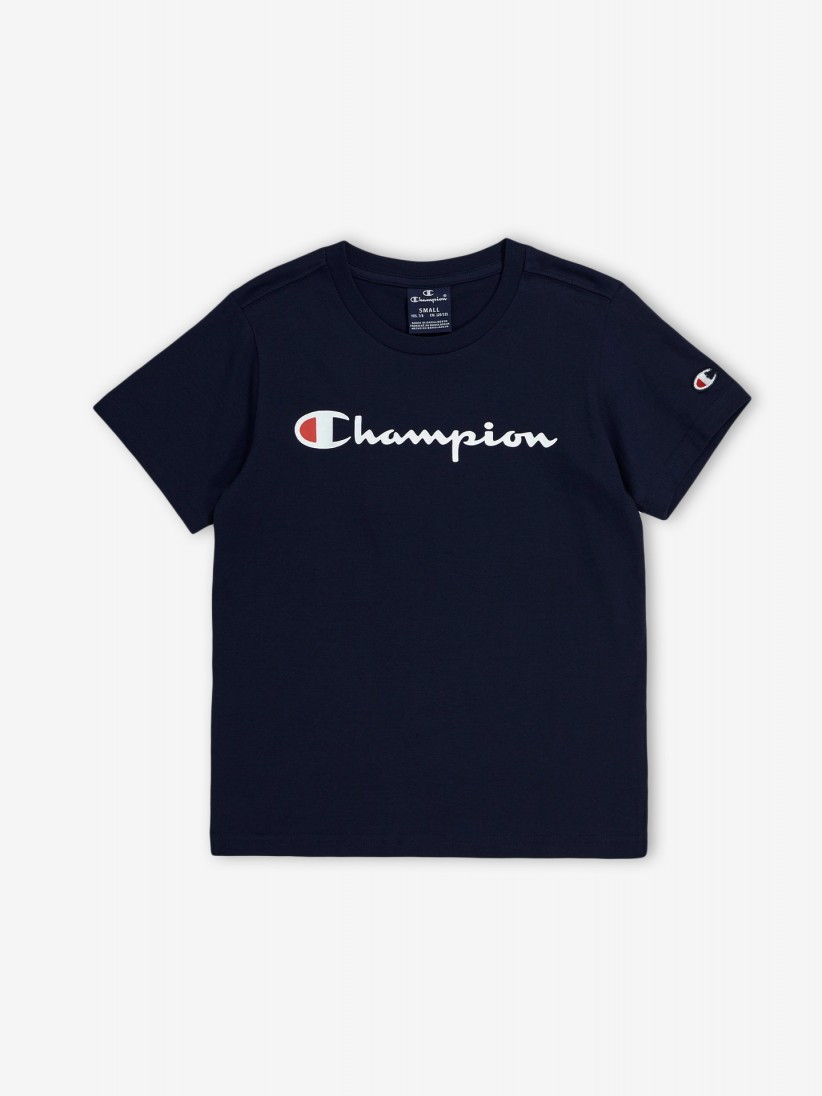 Camiseta Champion Legacy Script Logo Kids