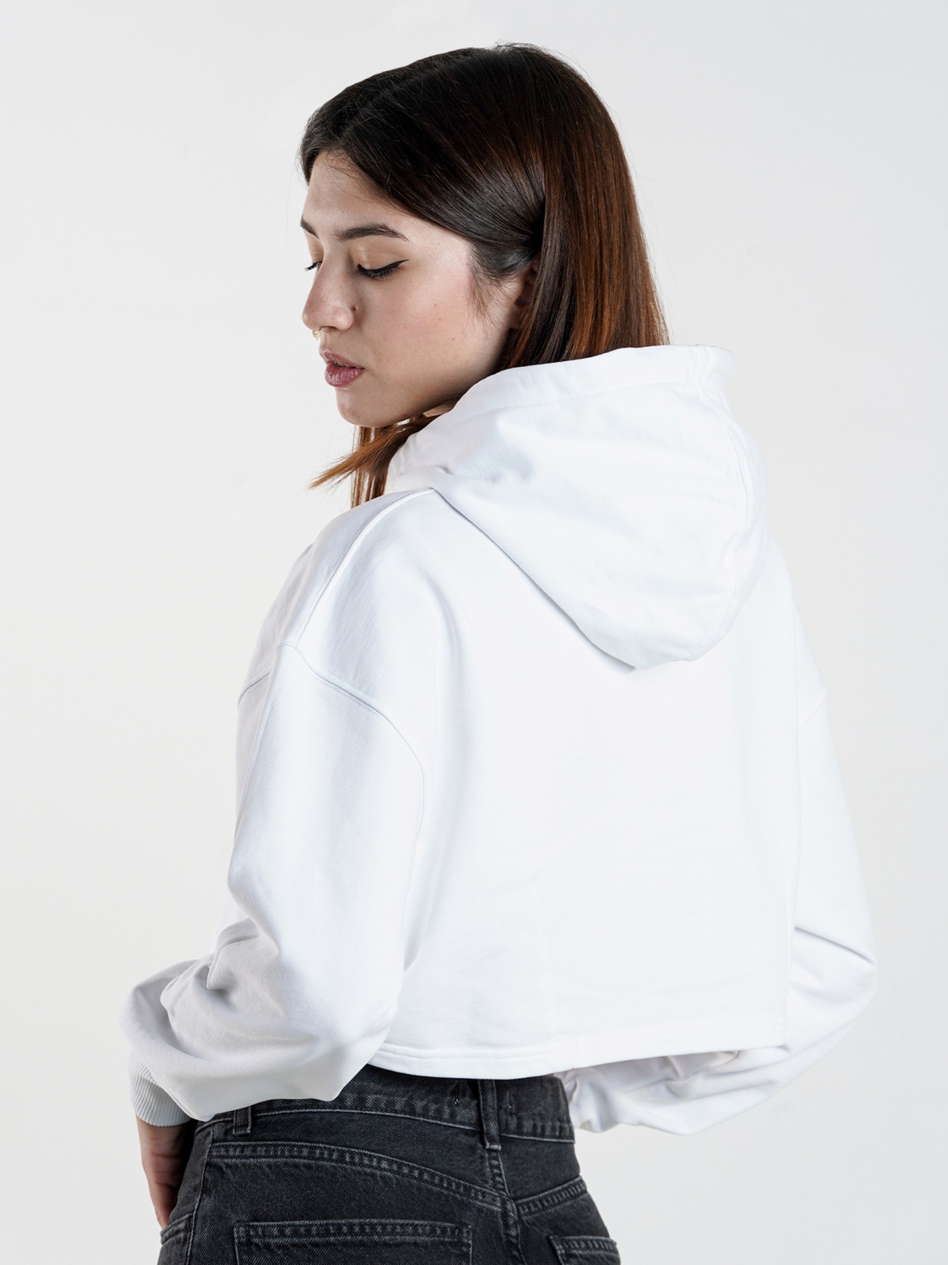 Sudadera con Capucha Pixis Core Cropped