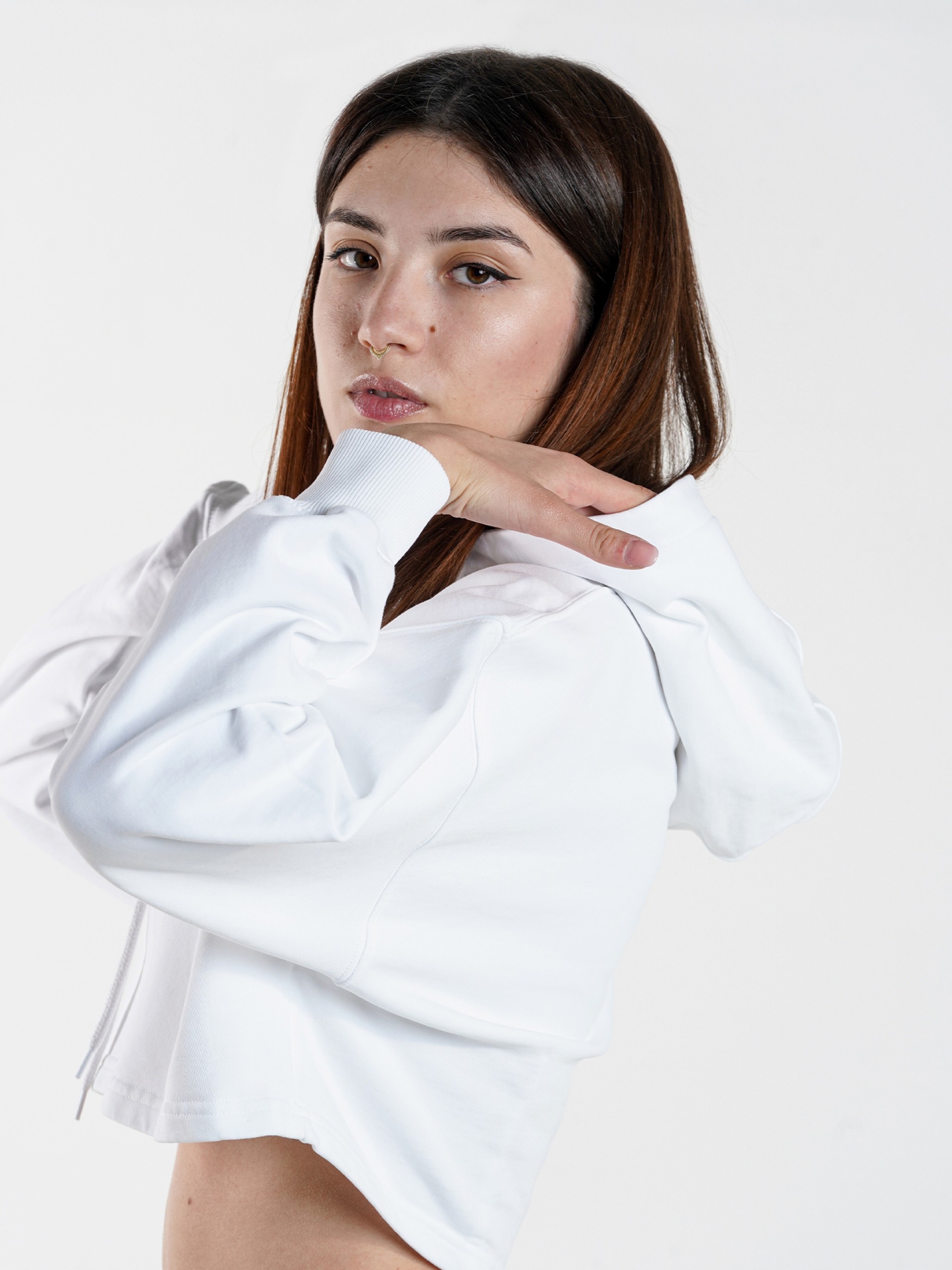 Sudadera con Capucha Pixis Core Cropped