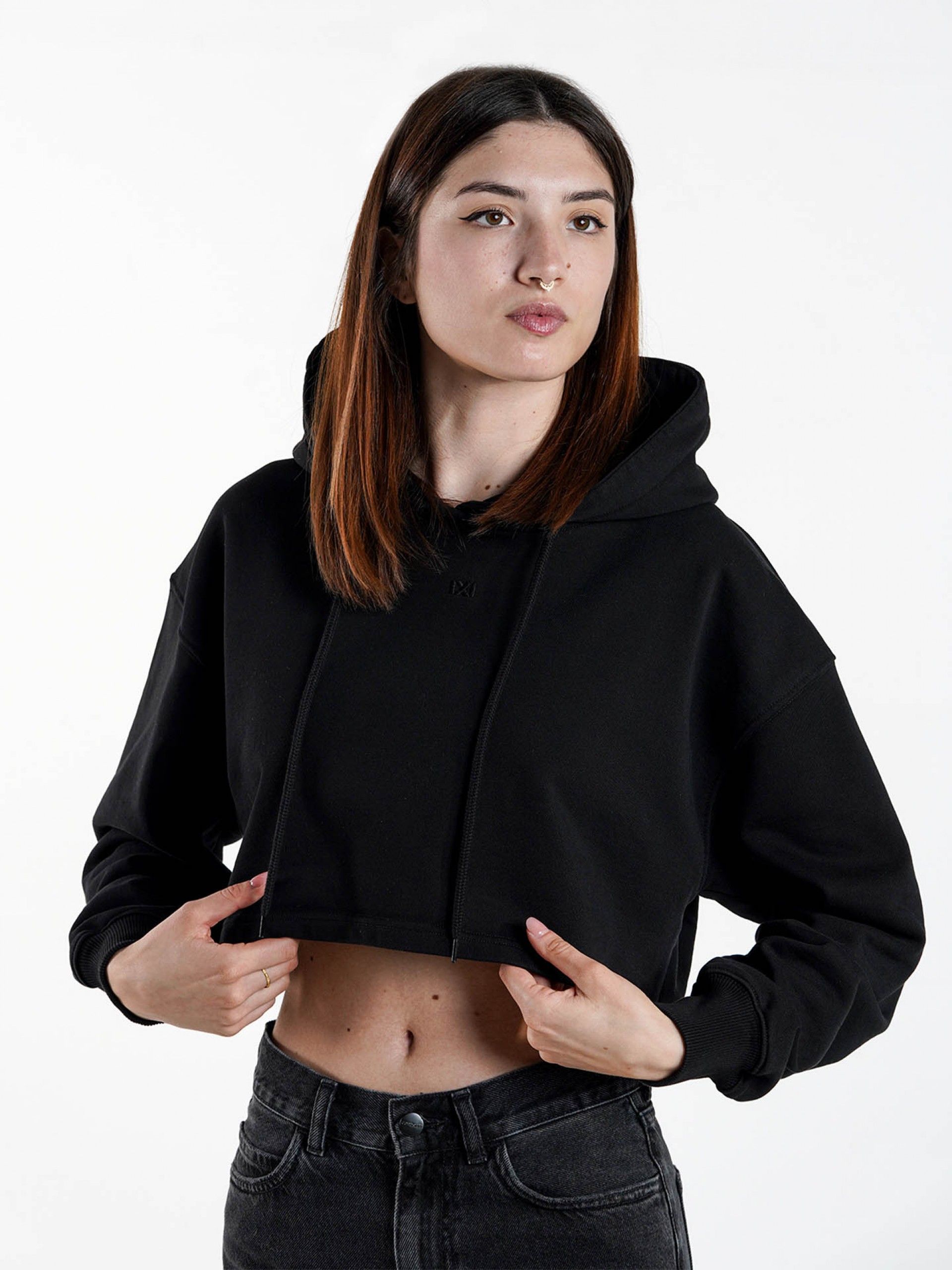 Sudadera con Capucha Pixis Core Cropped