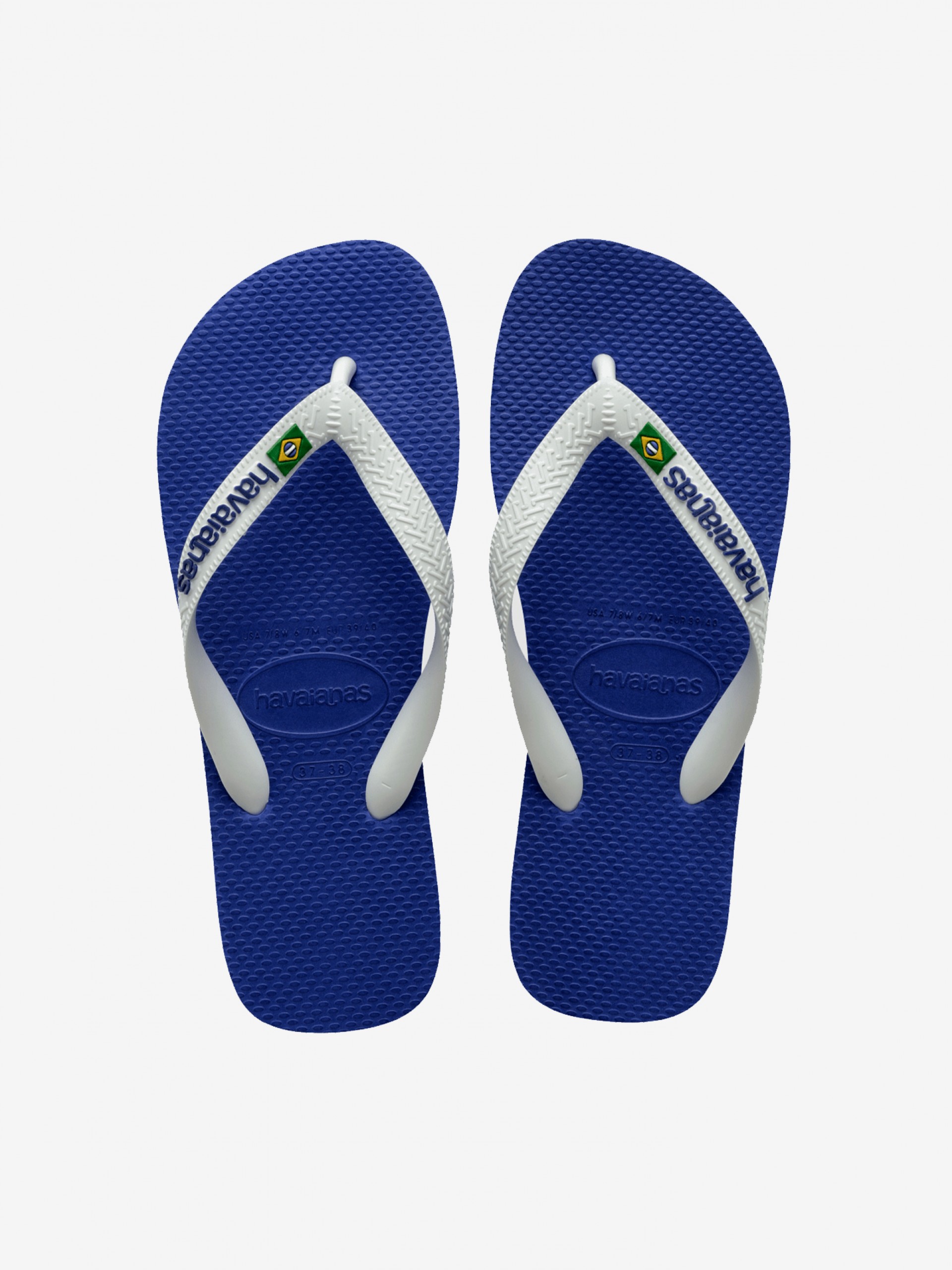 Chinelos Havaianas Brasil Logo Azuis