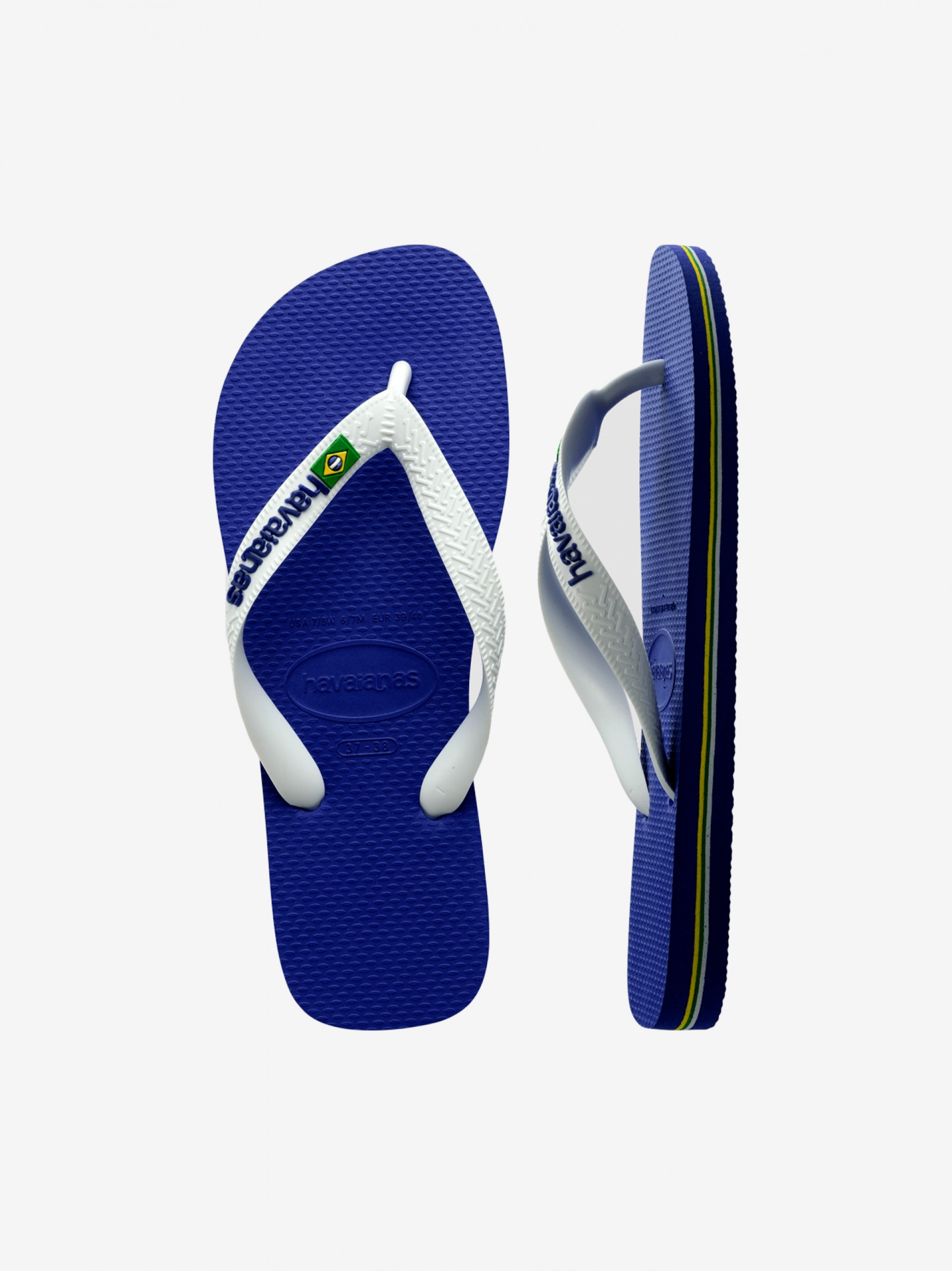 Chinelos Havaianas Brasil Logo Azuis