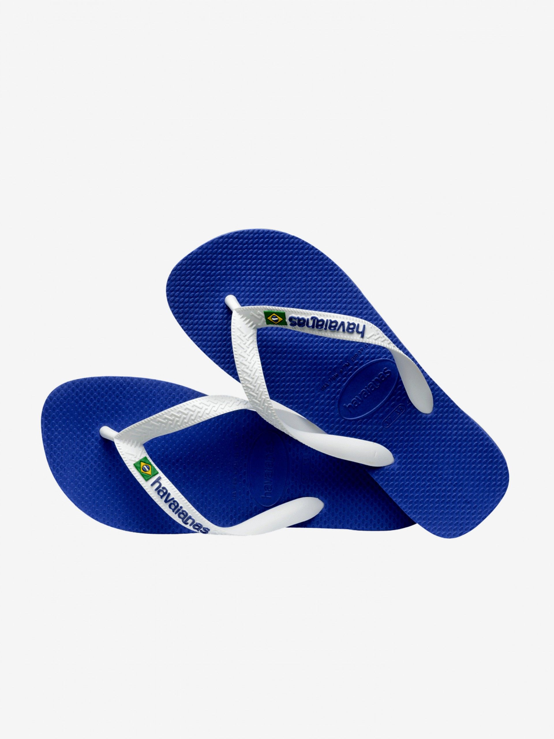 Chinelos Havaianas Brasil Logo Azuis