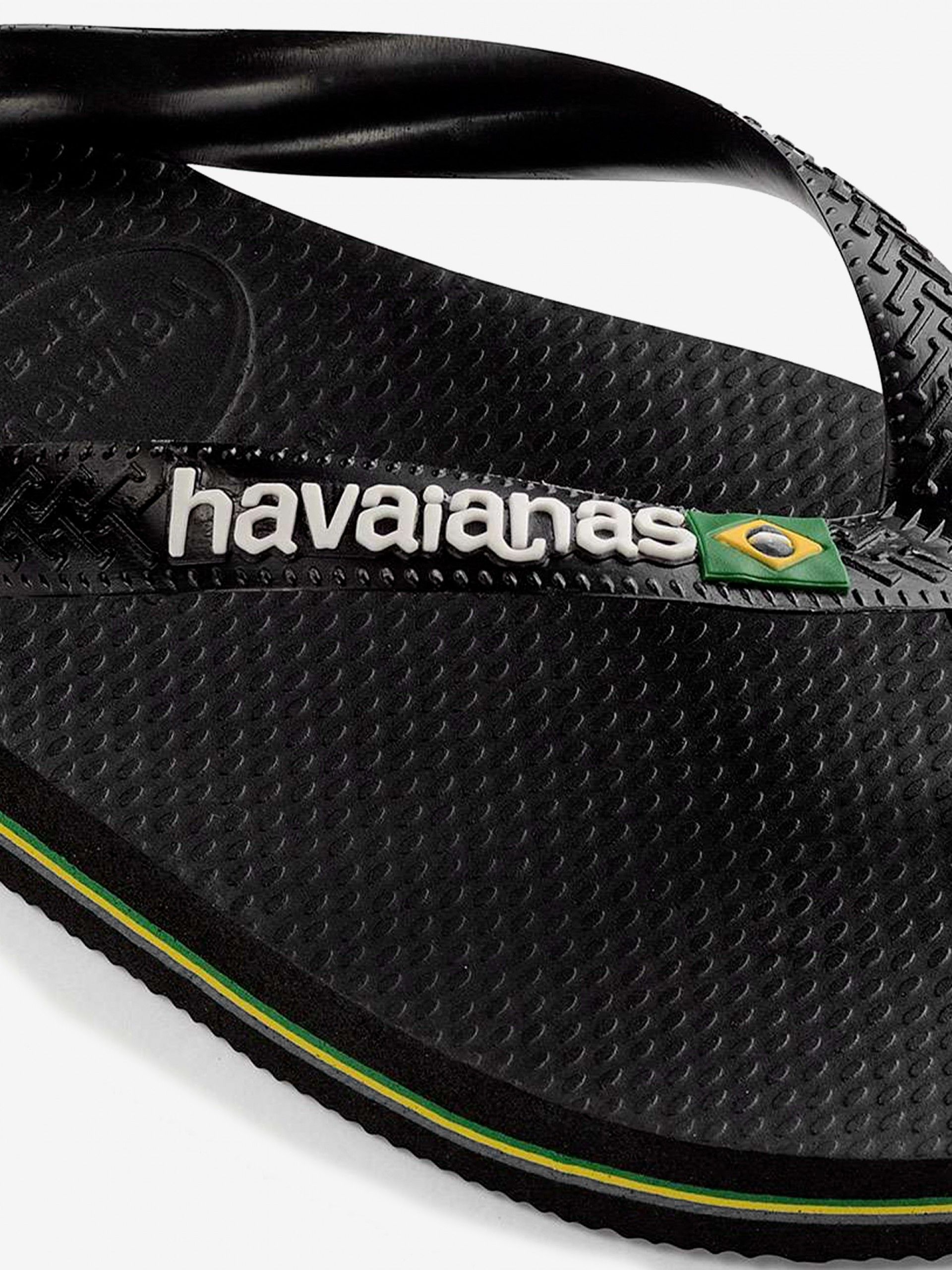 Chinelos Havaianas Brasil Logo Pretos