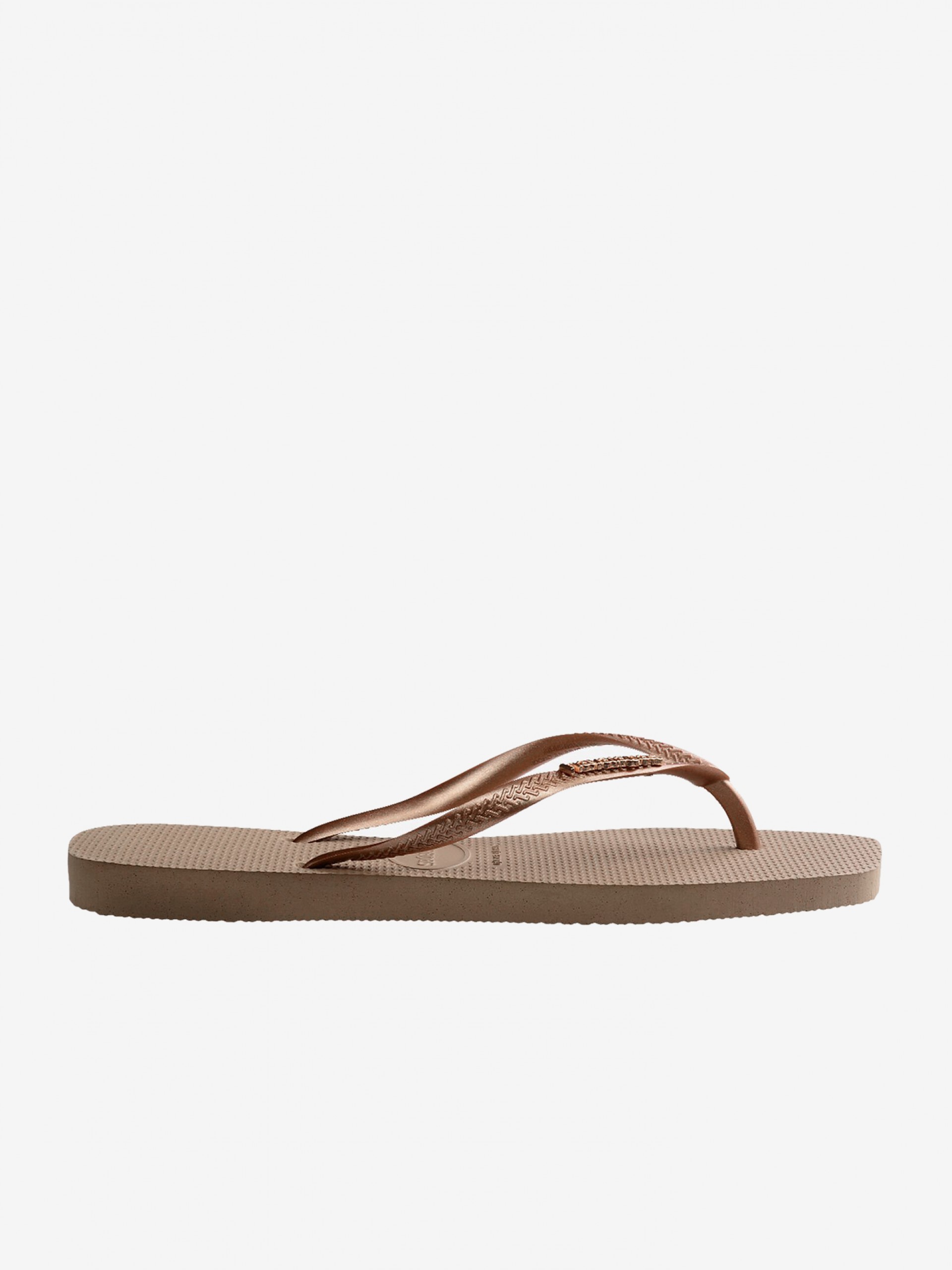 Havaianas Square Logo Metallic Flip Flops