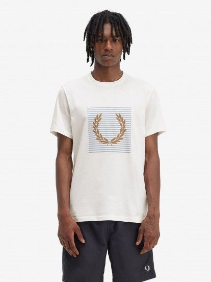 Fred Perry Stripes Laurel Wreath T-shirt