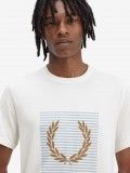 Camiseta Fred Perry Stripes Laurel Wreath