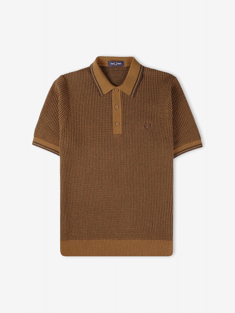 Fred Perry Textured Knit Polo Shirt K6536 644 BZR Online