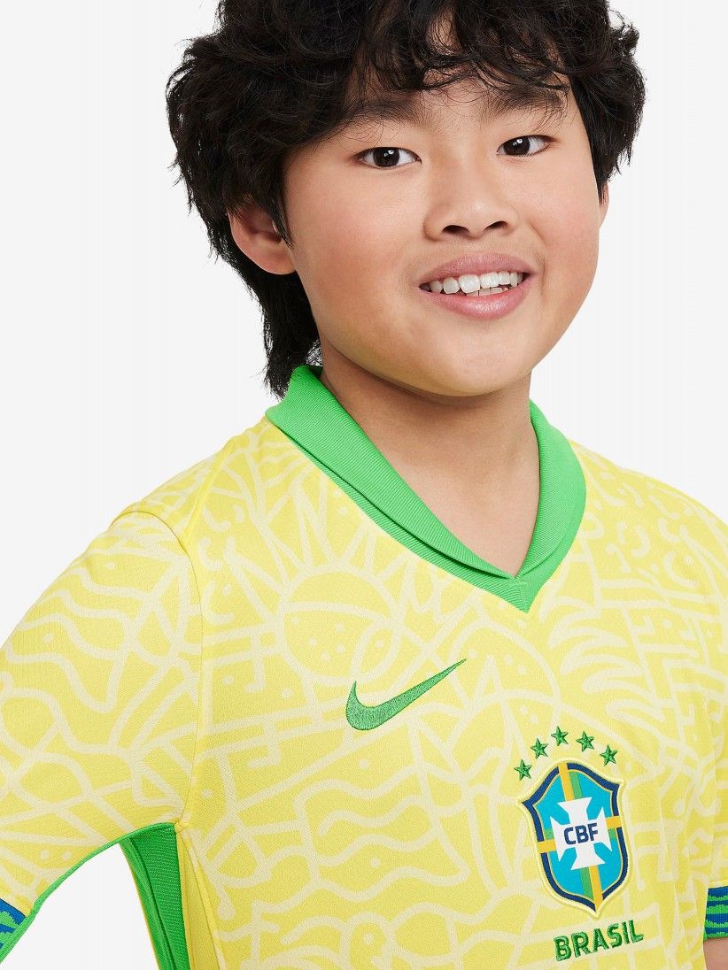 Camiseta Nike Brasil Principal Stadium 2024 Jr