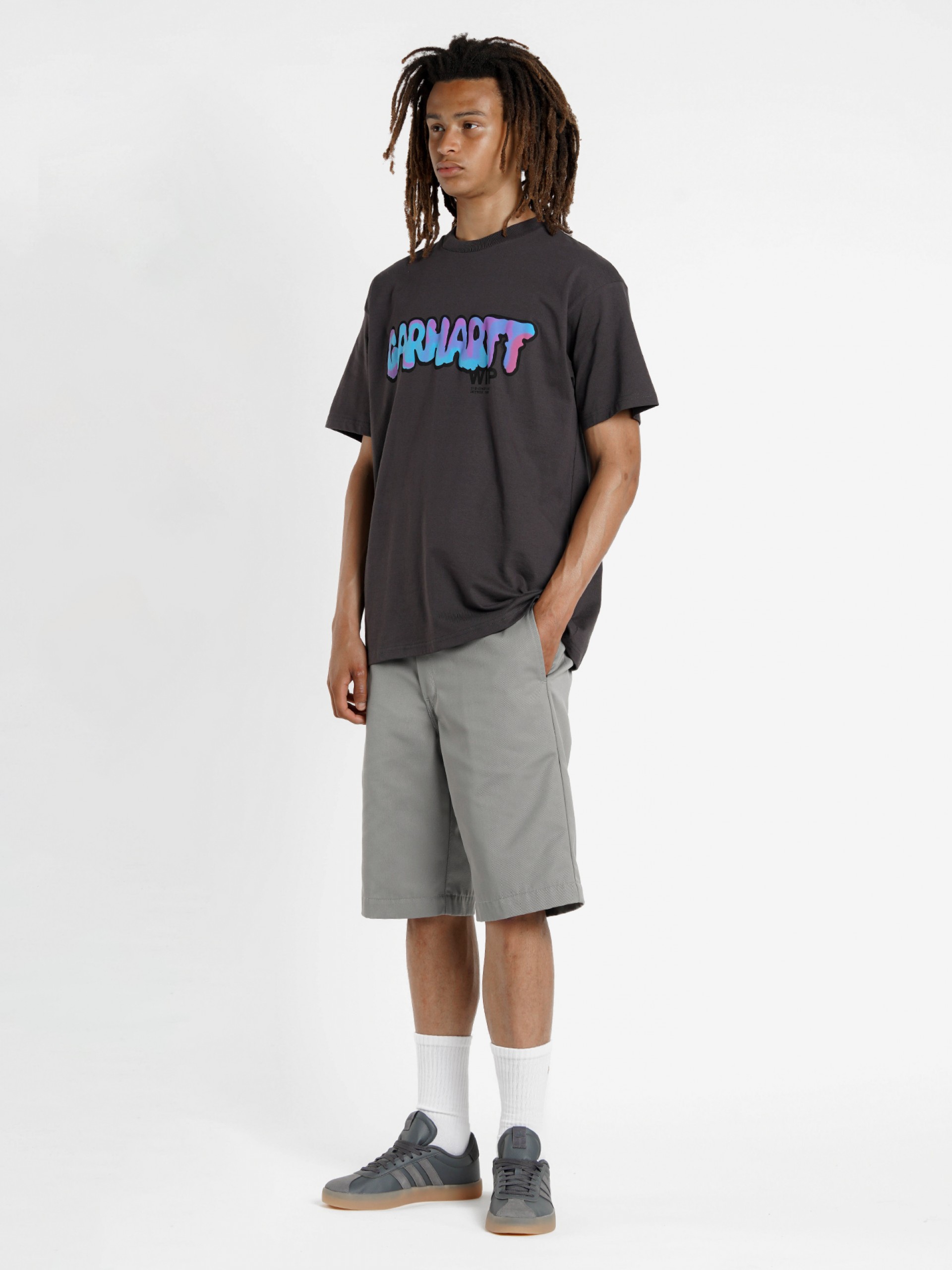 Pantalones Cortos Carhartt WIP Master Gris Hombre