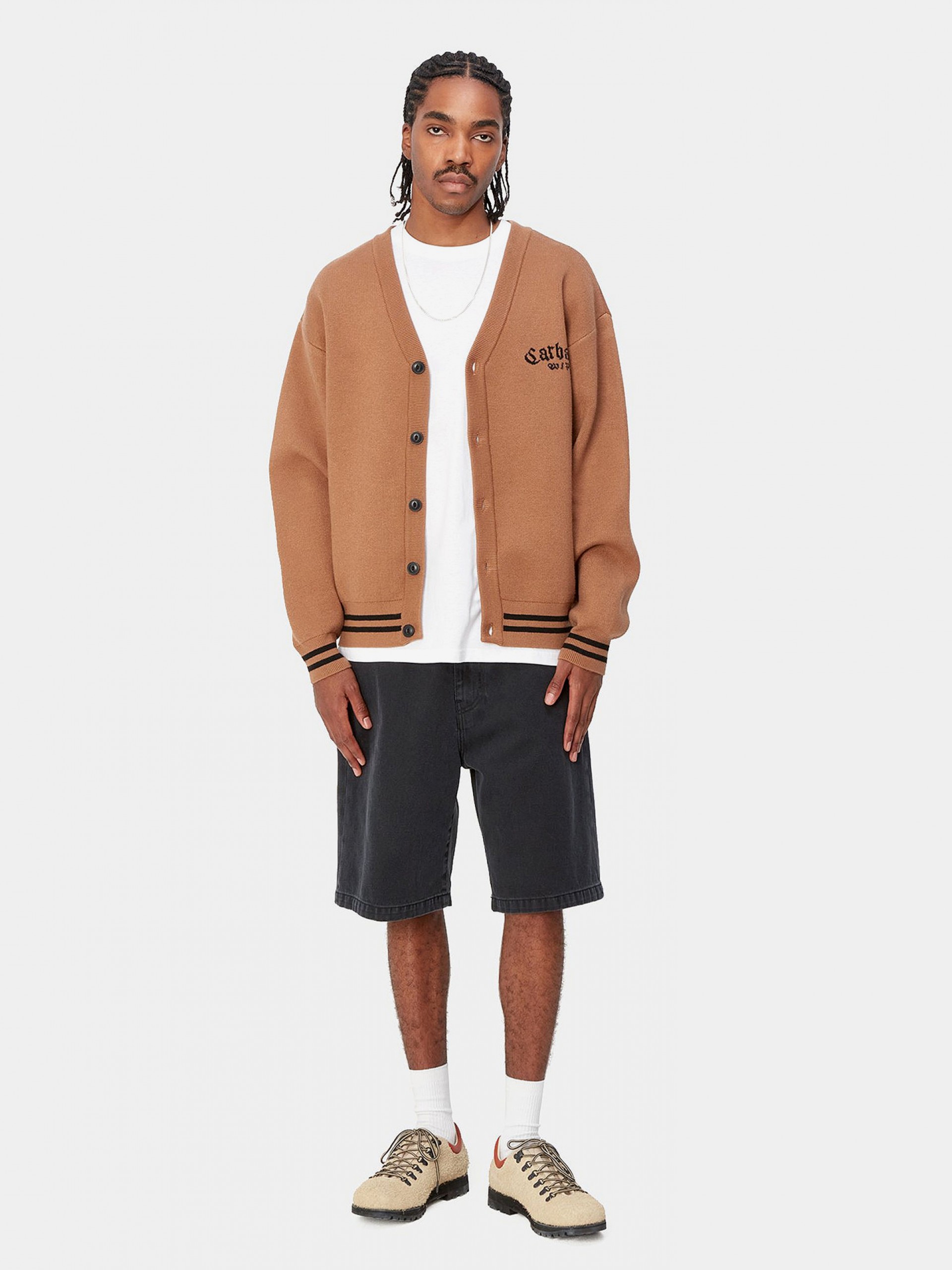 Carhartt WIP Landon Black Denim Shorts