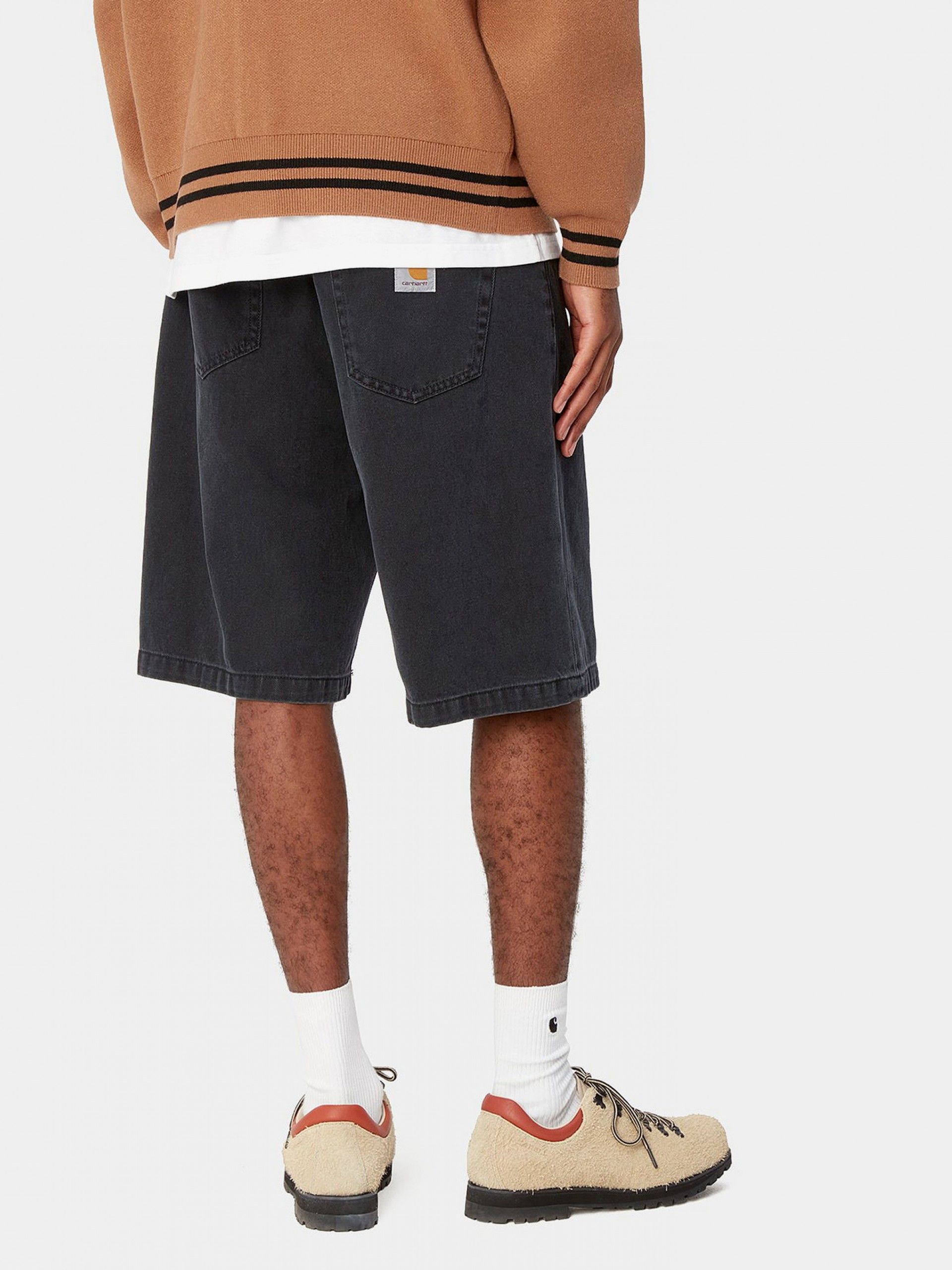 Carhartt WIP Landon Black Denim Shorts