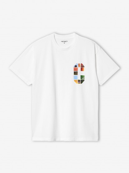 T-shirt Carhartt Wip S/S Machine 89 Branca