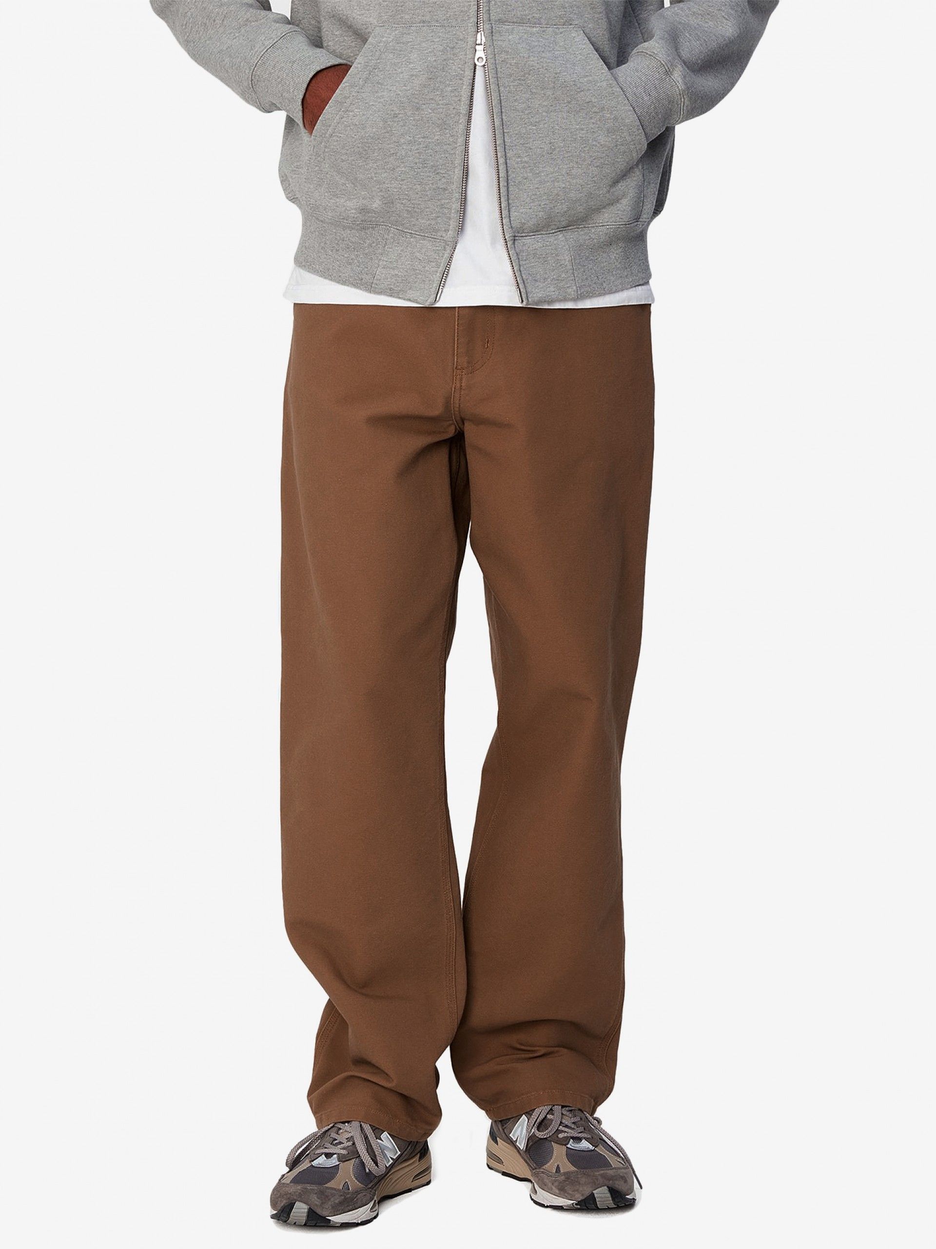 Carhartt WIP Single Knee Brown Trousers