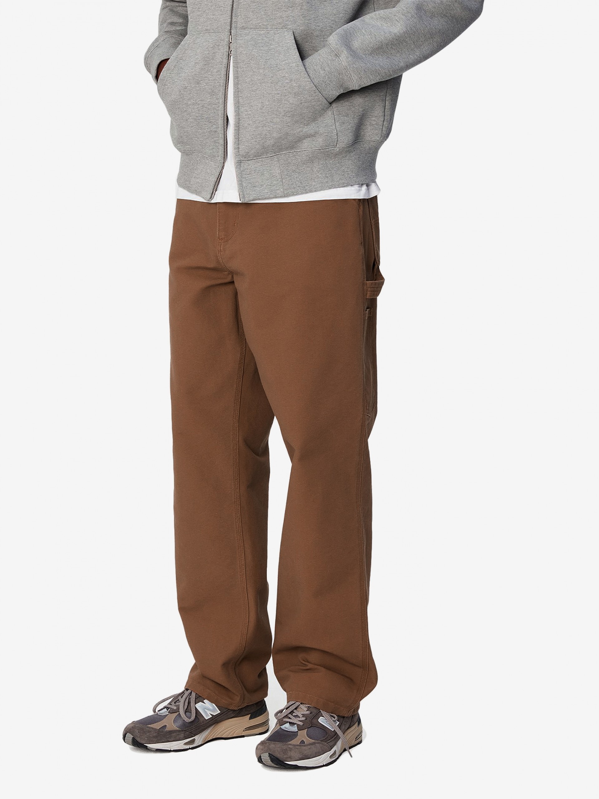 Carhartt WIP Single Knee Brown Trousers