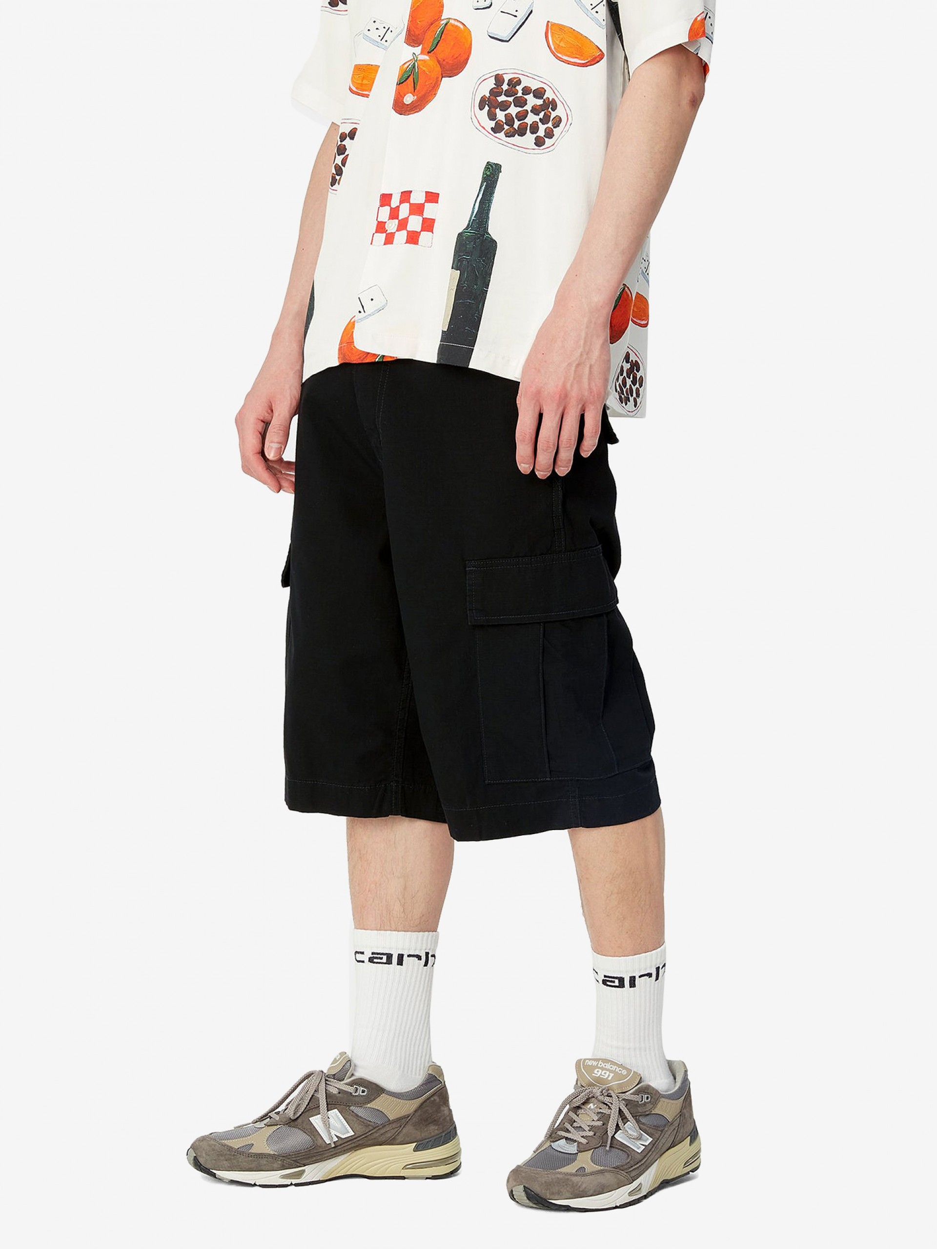 Carhartt WIP Regular Cargo Black Shorts