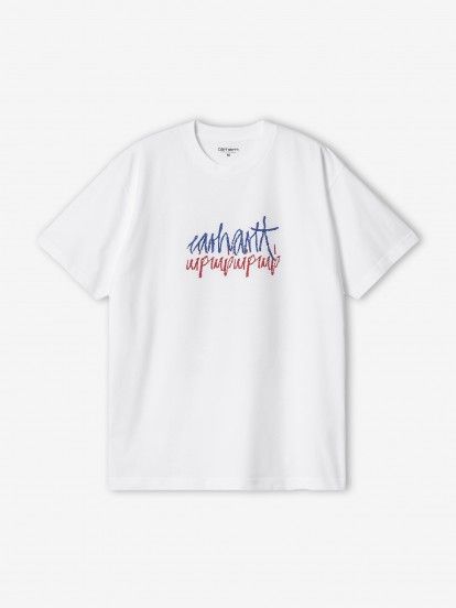 T-shirt Carhartt Wip S/S Stereo Branca