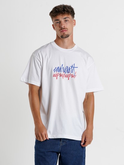 Camiseta Carhartt WIP Stereo Blanca