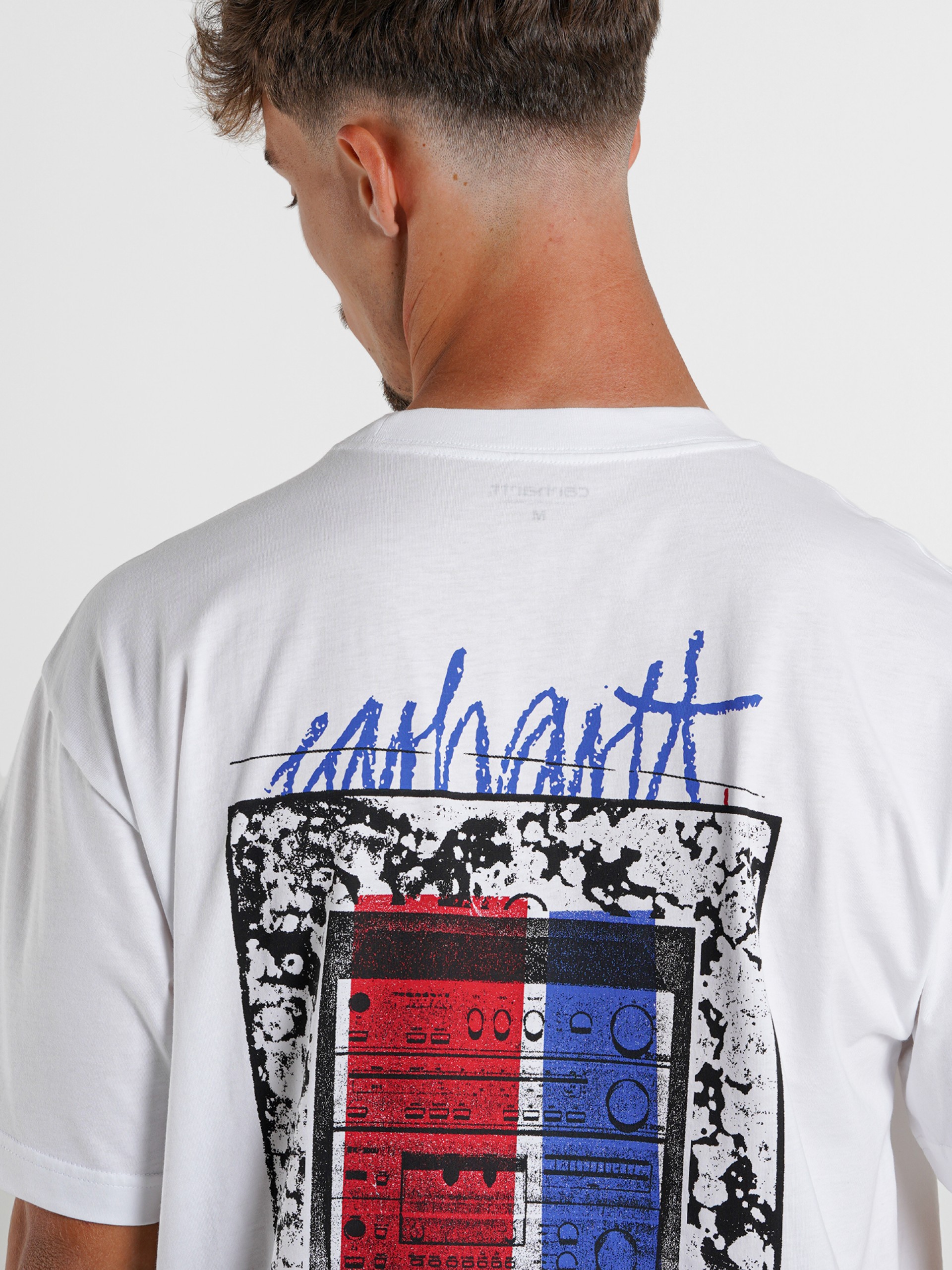 T-shirt Carhartt WIP Stereo Branca