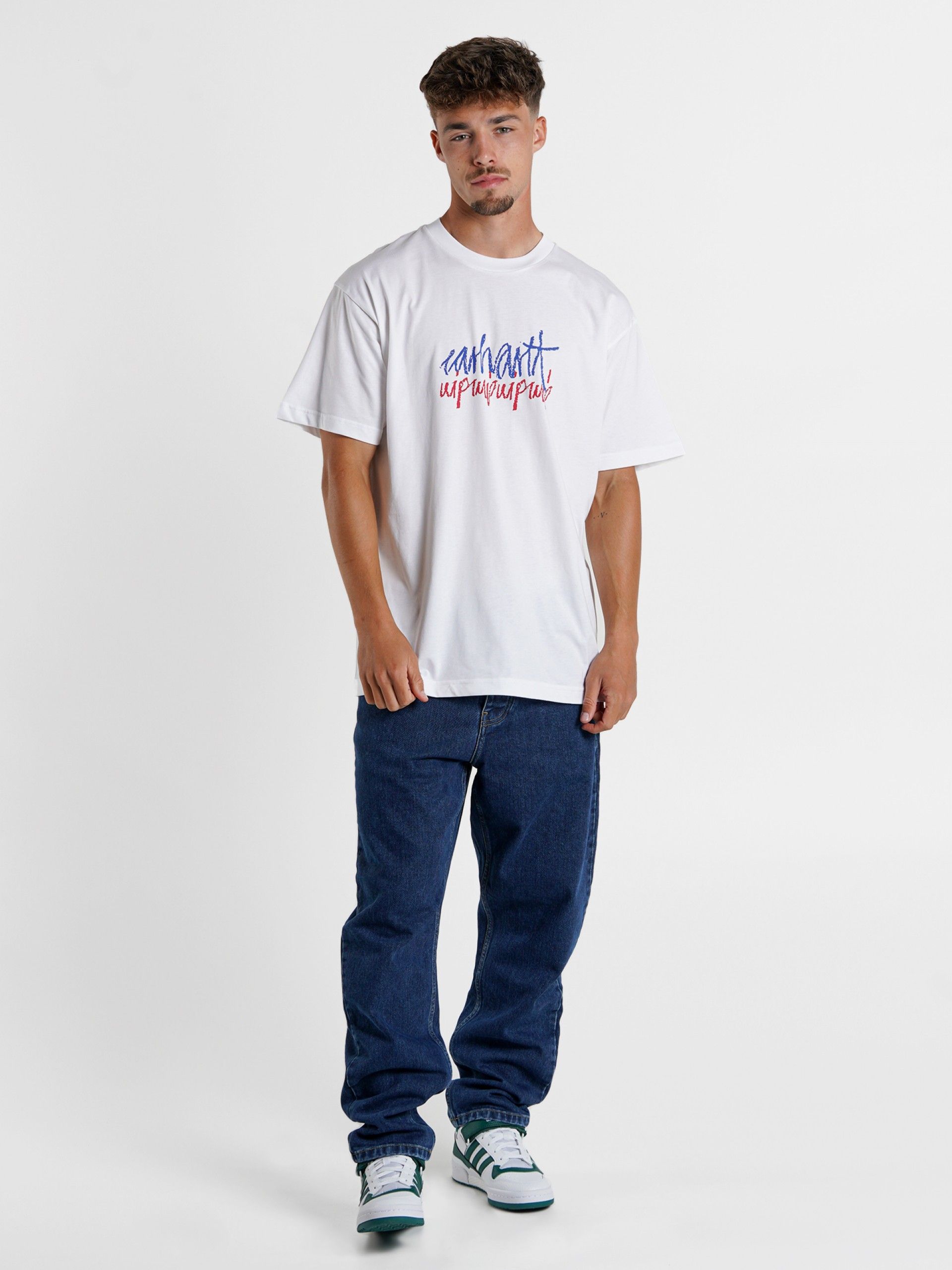 T-shirt Carhartt WIP Stereo Branca