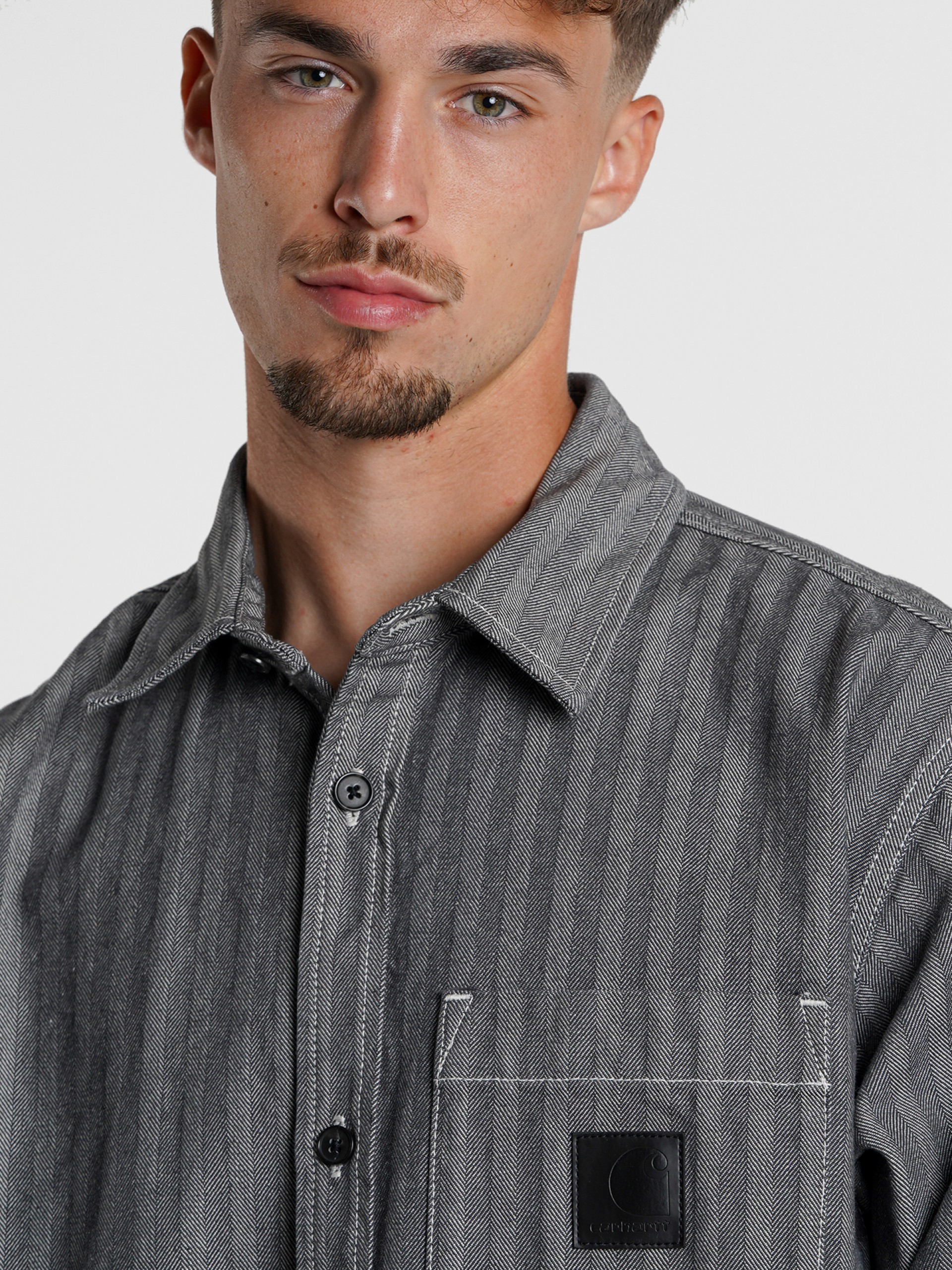 Camisa Carhartt WIP Menard Cinzenta