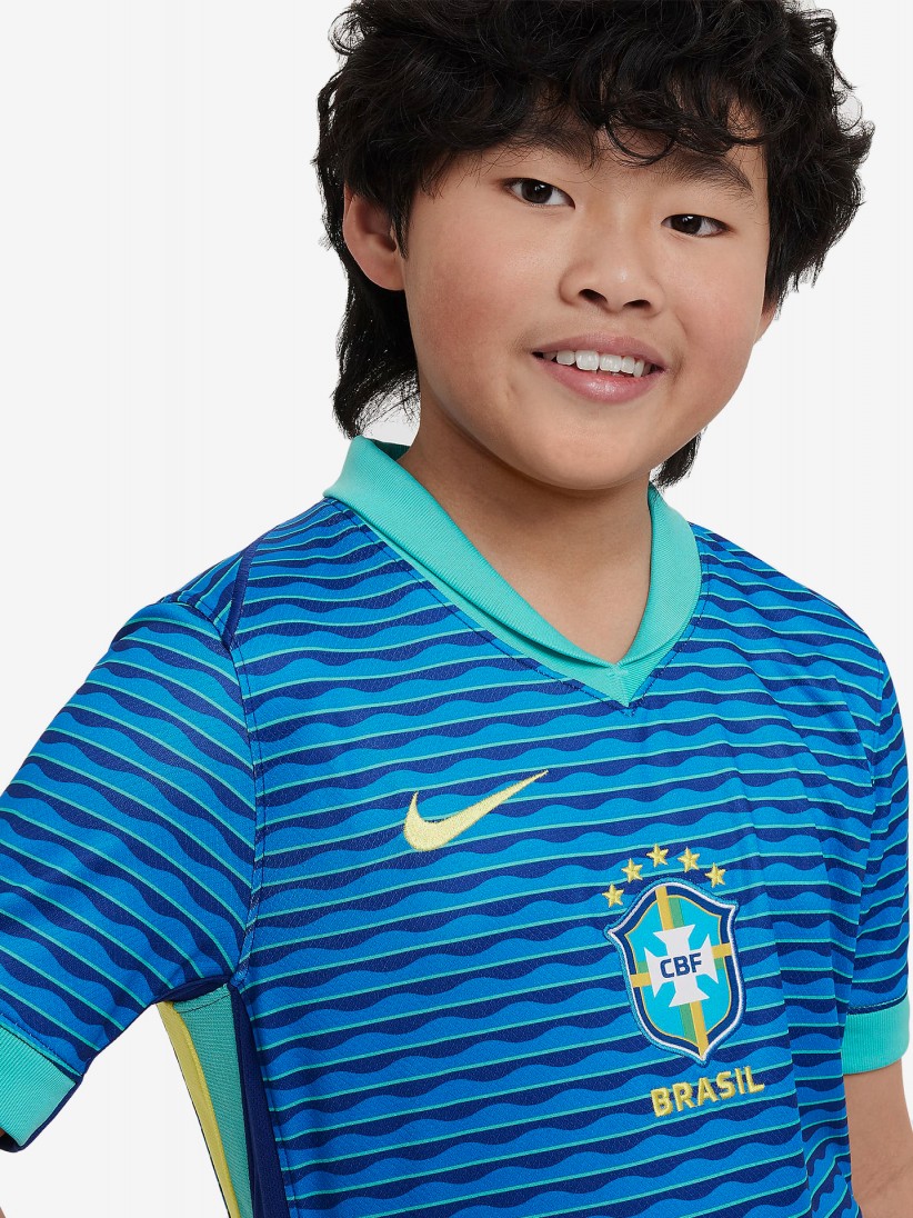 Camisola Nike Brasil Alternativa Stadium 2024 Jr