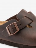 Birkenstock Boston Oiled Leather Slides