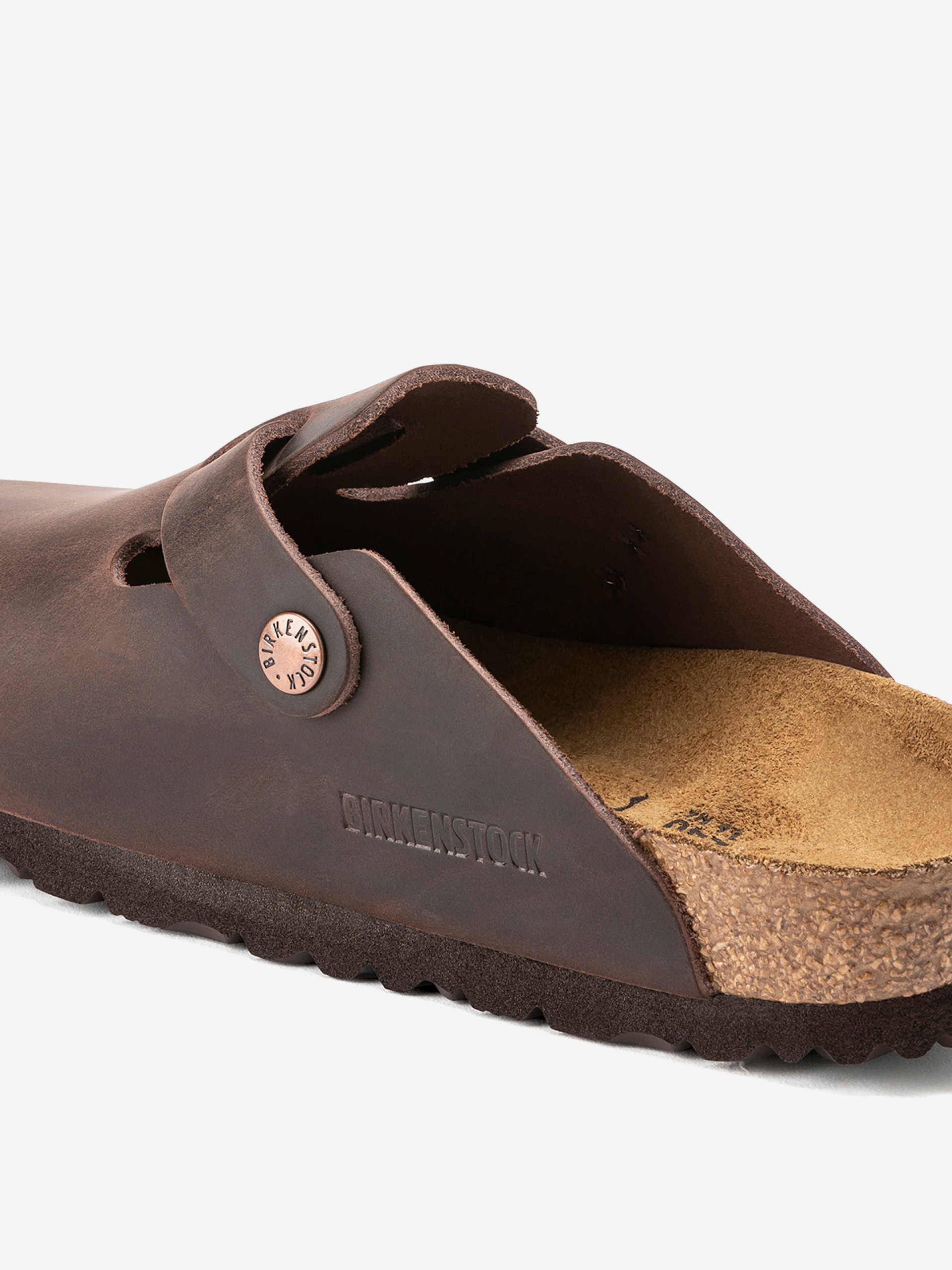 Chinelos Birkenstock Boston Oiled Leather Castanhos