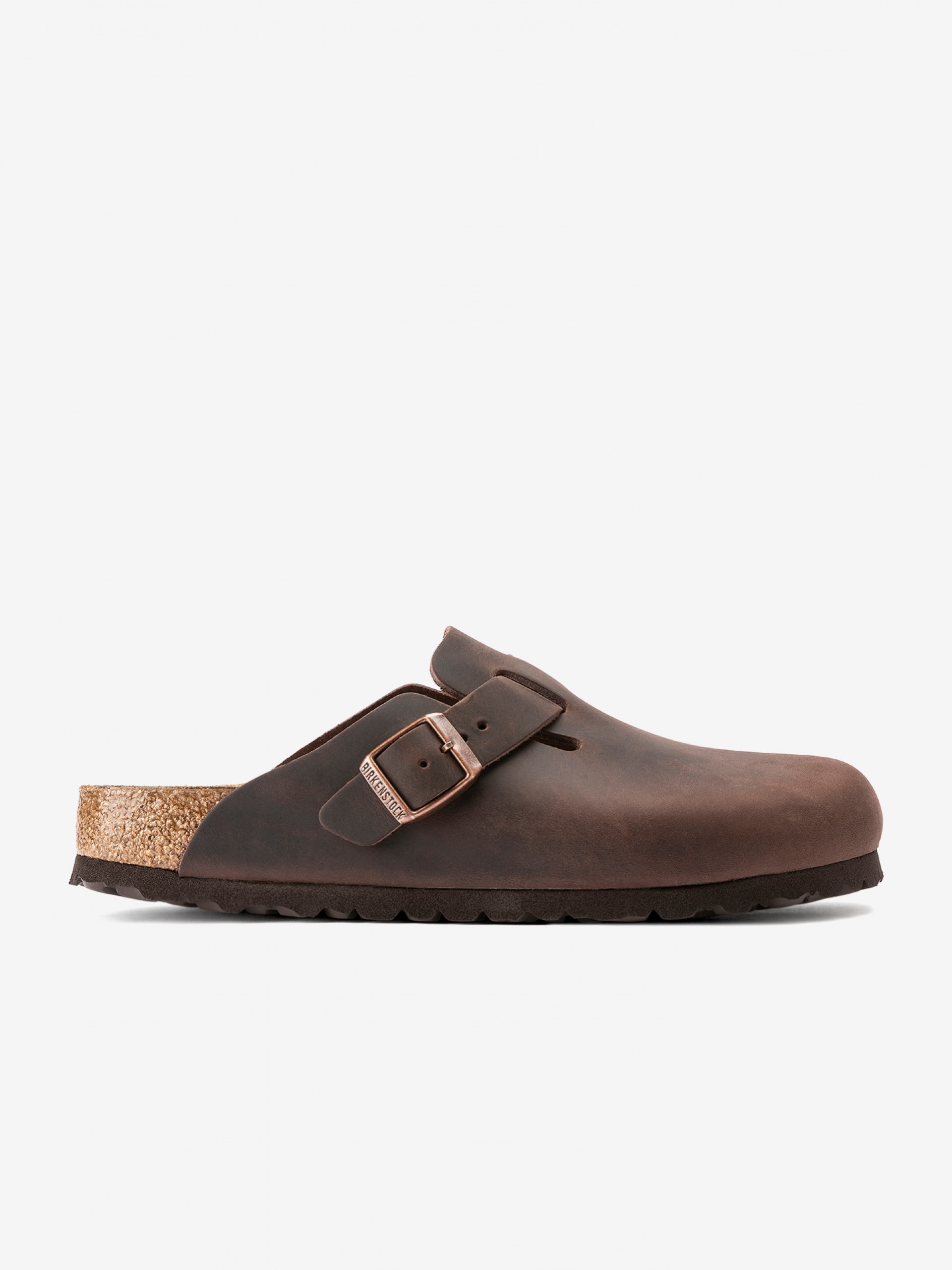 Chinelos Birkenstock Boston Oiled Leather Castanhos
