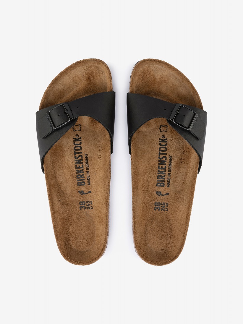 Chinelos Birkenstock Madrid Birko-Flor Pretos