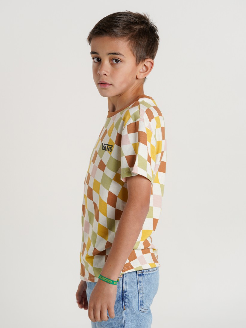 Vans Checker Print Crew Kids T-shirt