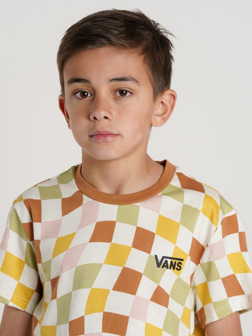 Vans Checker Print Crew Kids T-shirt