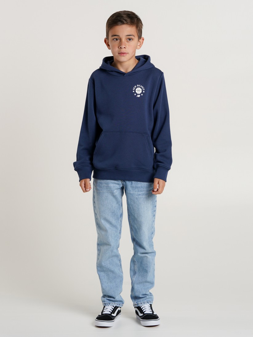 Camisola com Capuz New Balance Hoops Essentials Kids