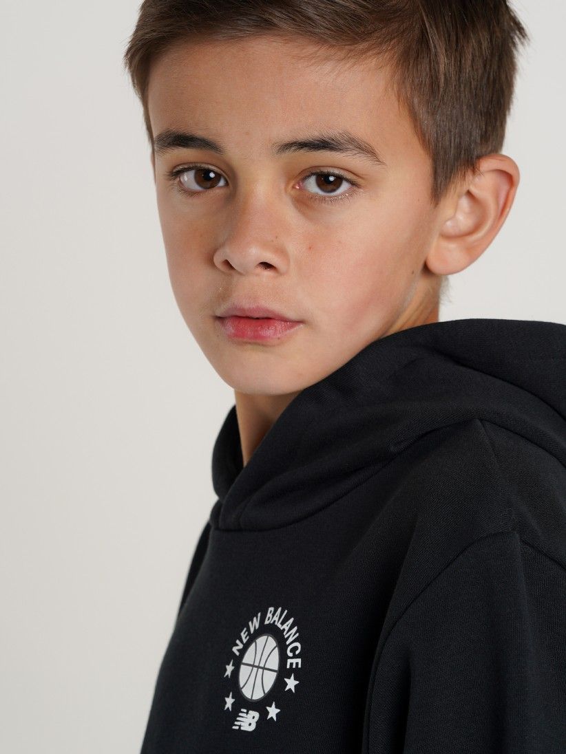 Sudadera con Capucha New Balance Hoops Essentials Kids