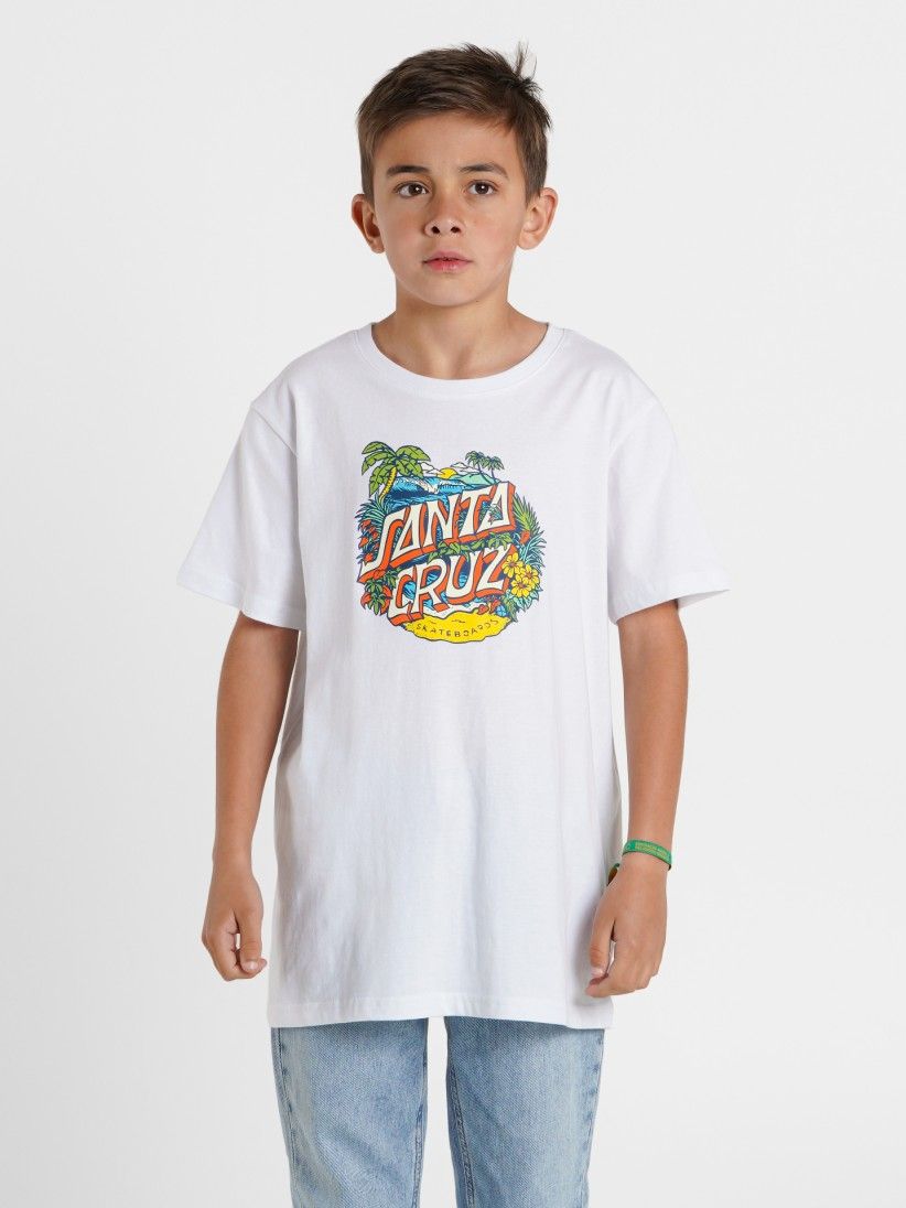 Santa Cruz Youth Aloha Dot Front Kids T-shirt