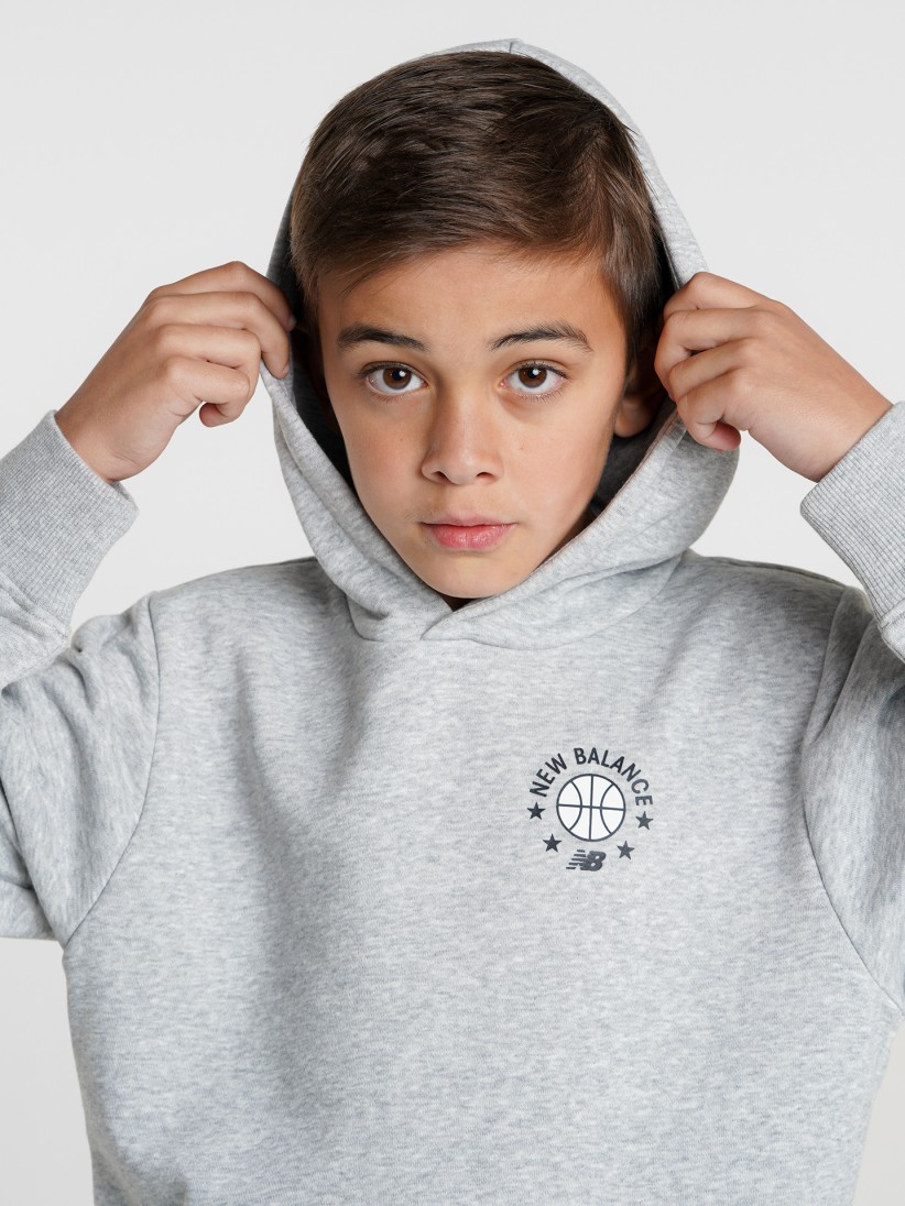 Sudadera con Capucha New Balance Hoops Essentials Kids