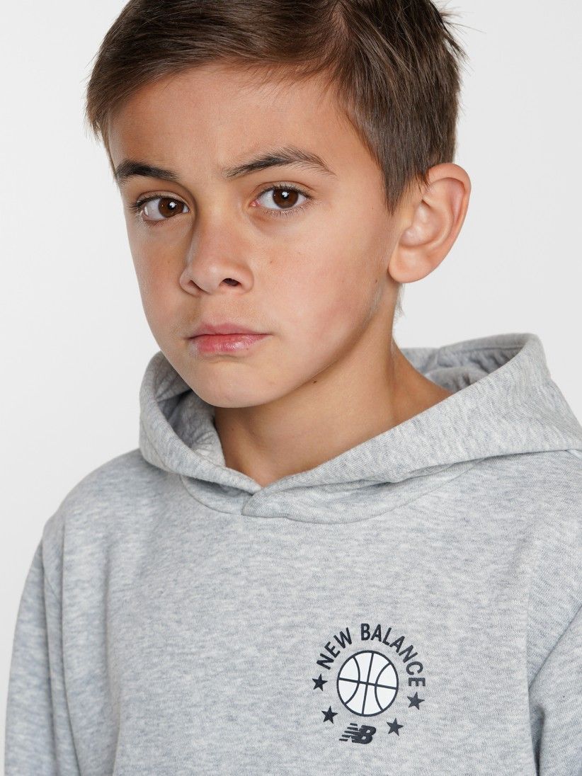 Sudadera con Capucha New Balance Hoops Essentials Kids