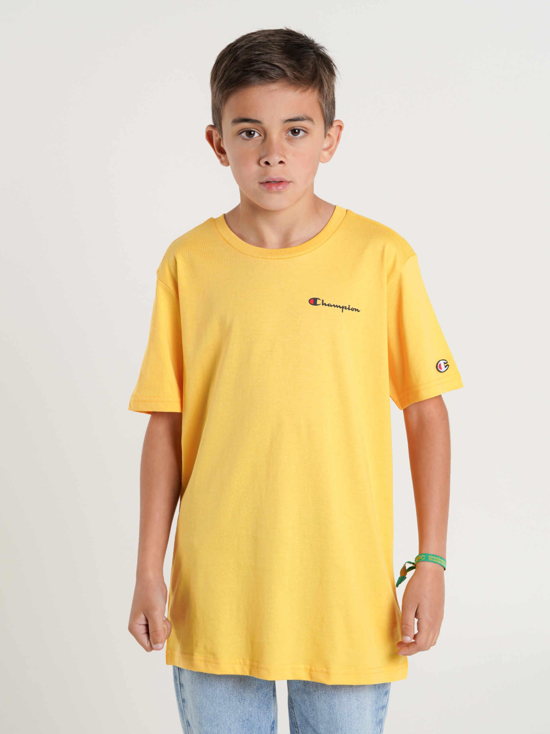 Camiseta Champion Legacy Script Kids