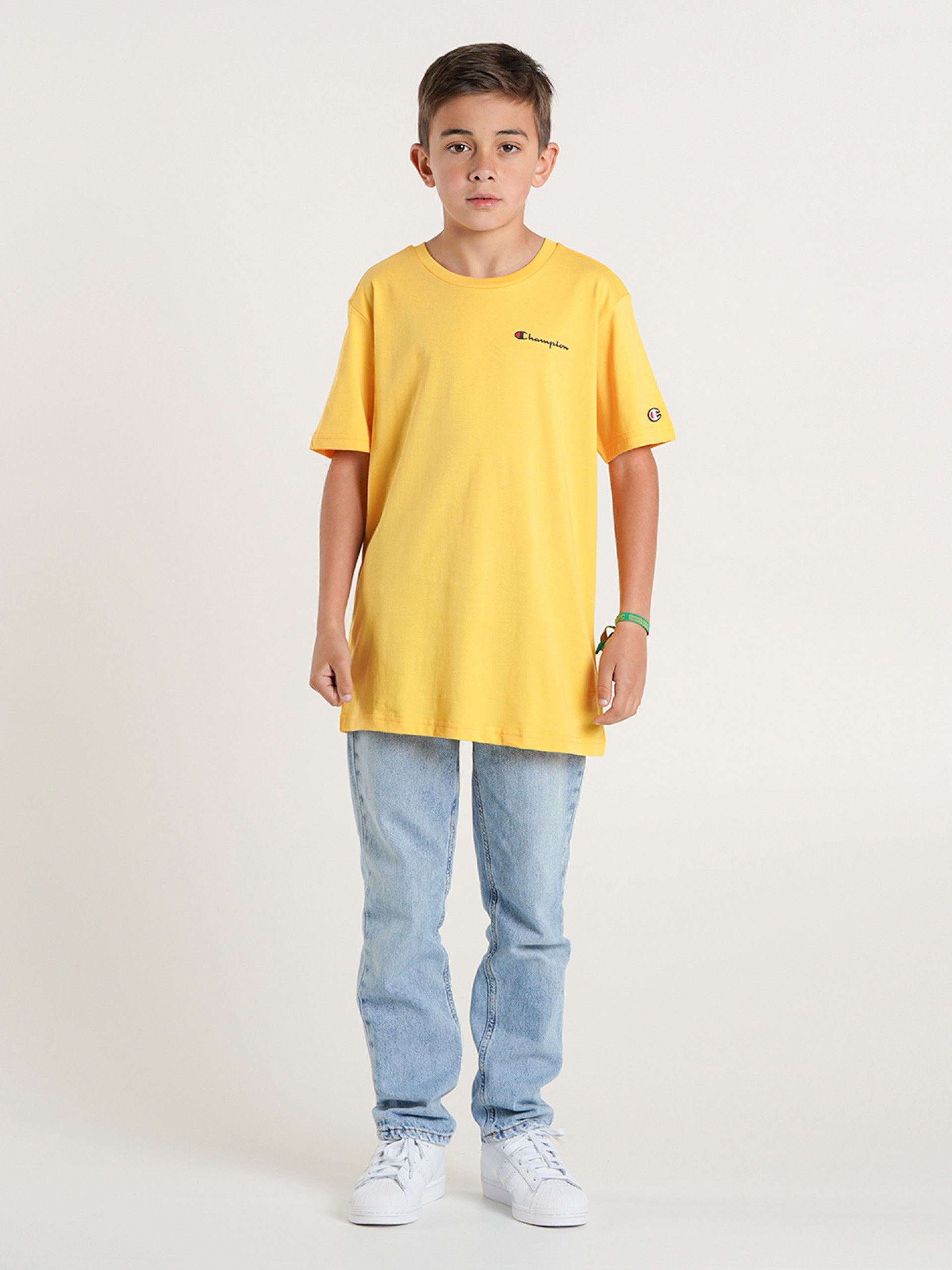Camiseta Champion Legacy Script Kids